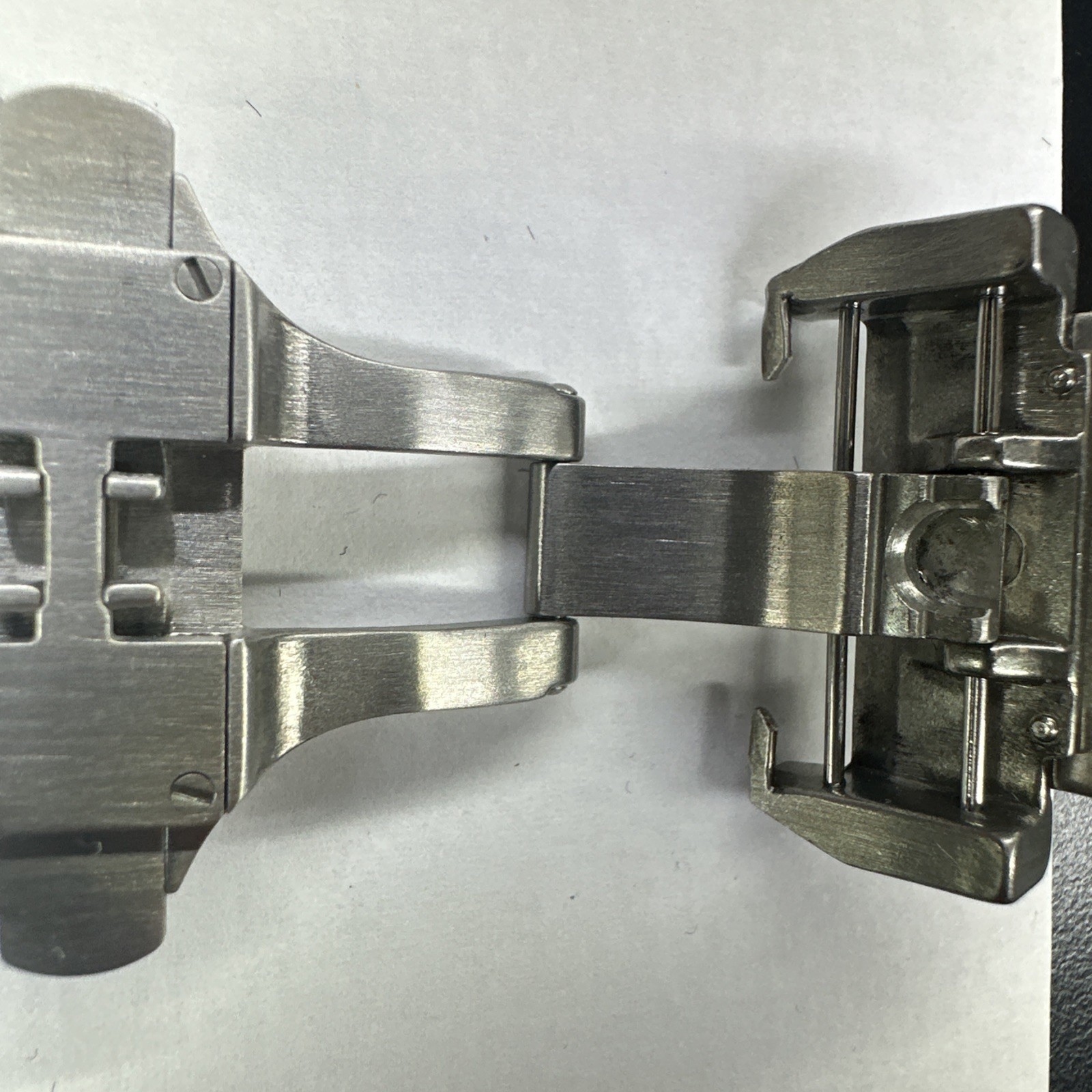 Cartier 18mm Steel Deployment Deployant Clasp For No Holes / Fold Over Strap