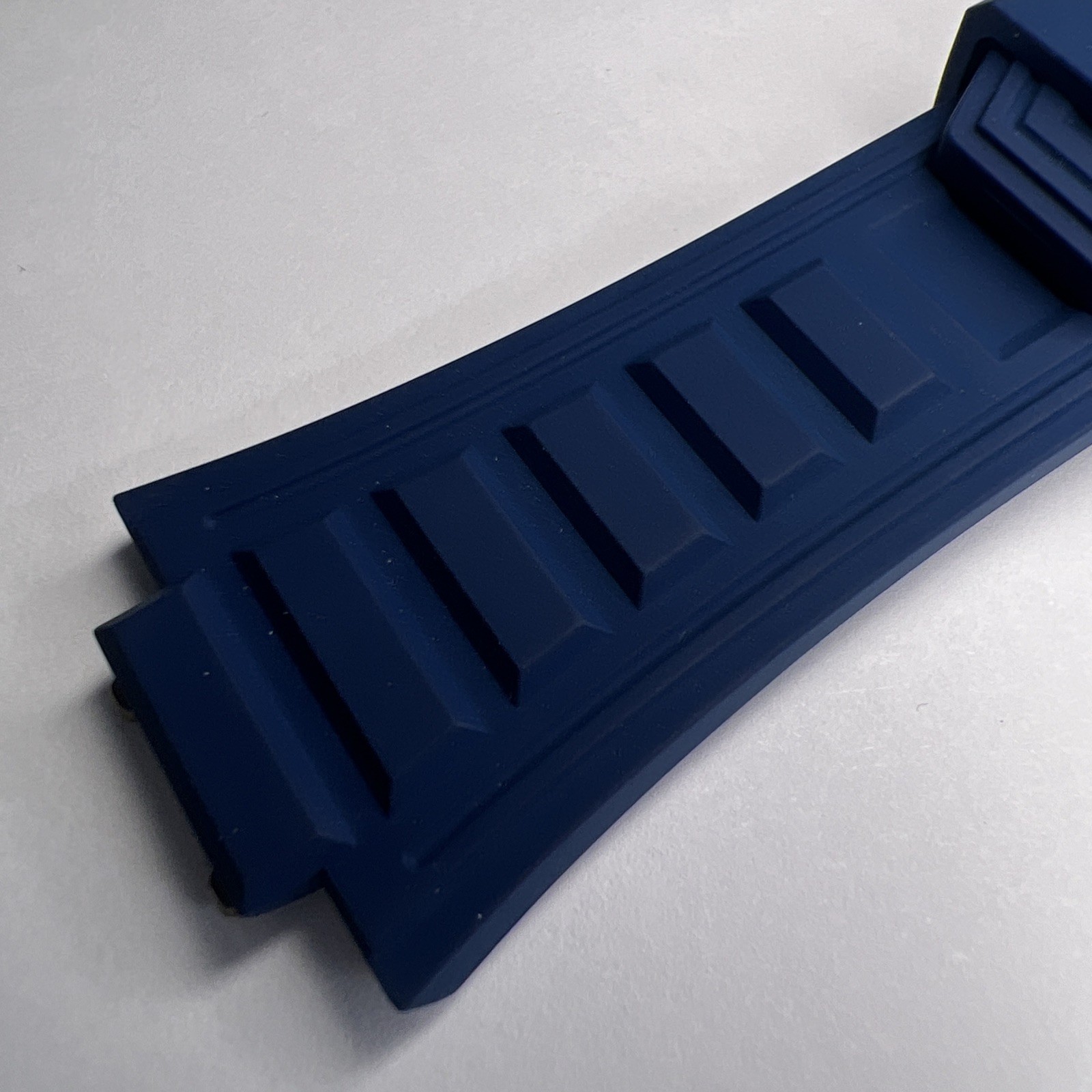 Zenith Blue Rubber Strap & 20mm Stainless Steel Deployant Clasp For Defy Extreme