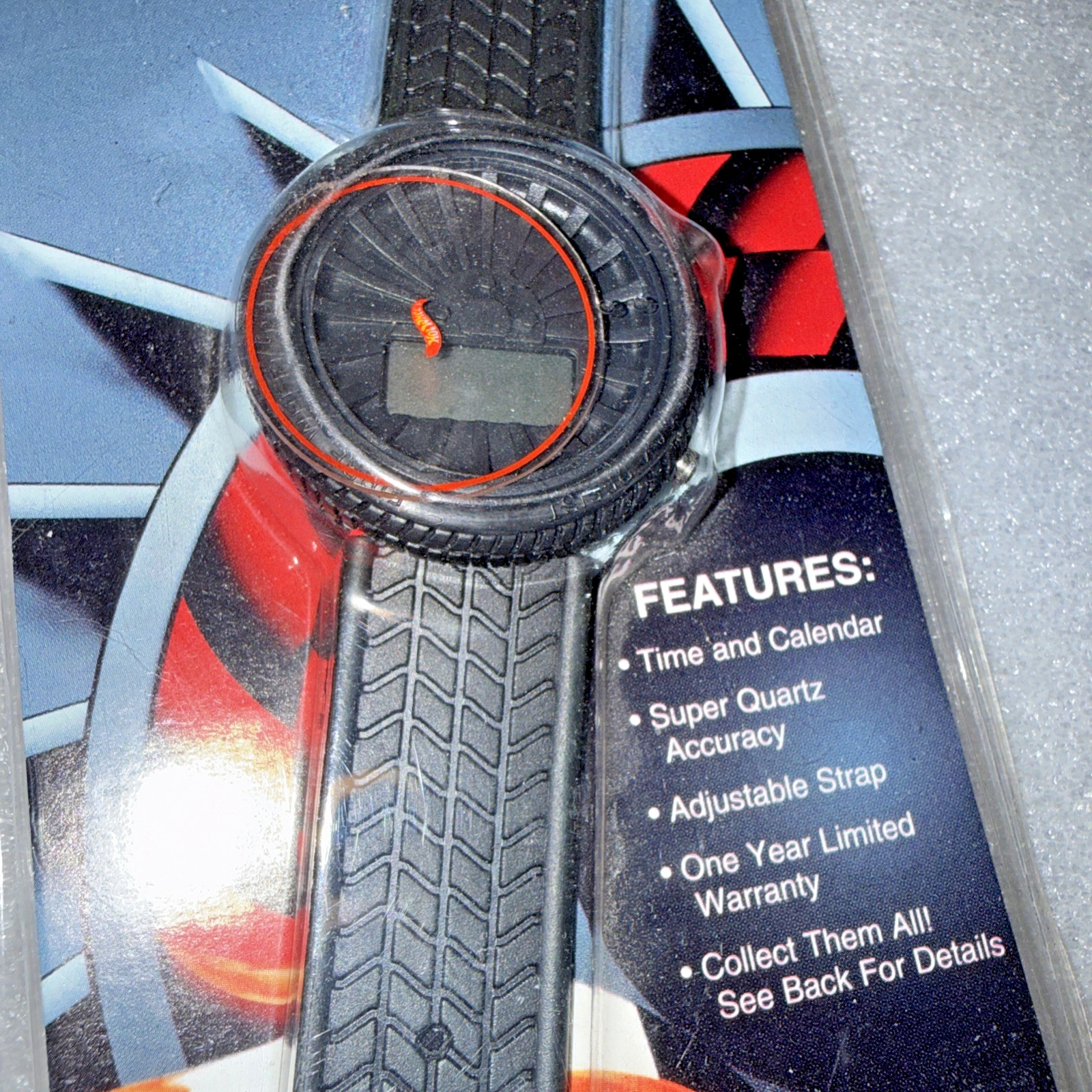 Vintage Hot Wheels Race Hard Digital Wrist Watch