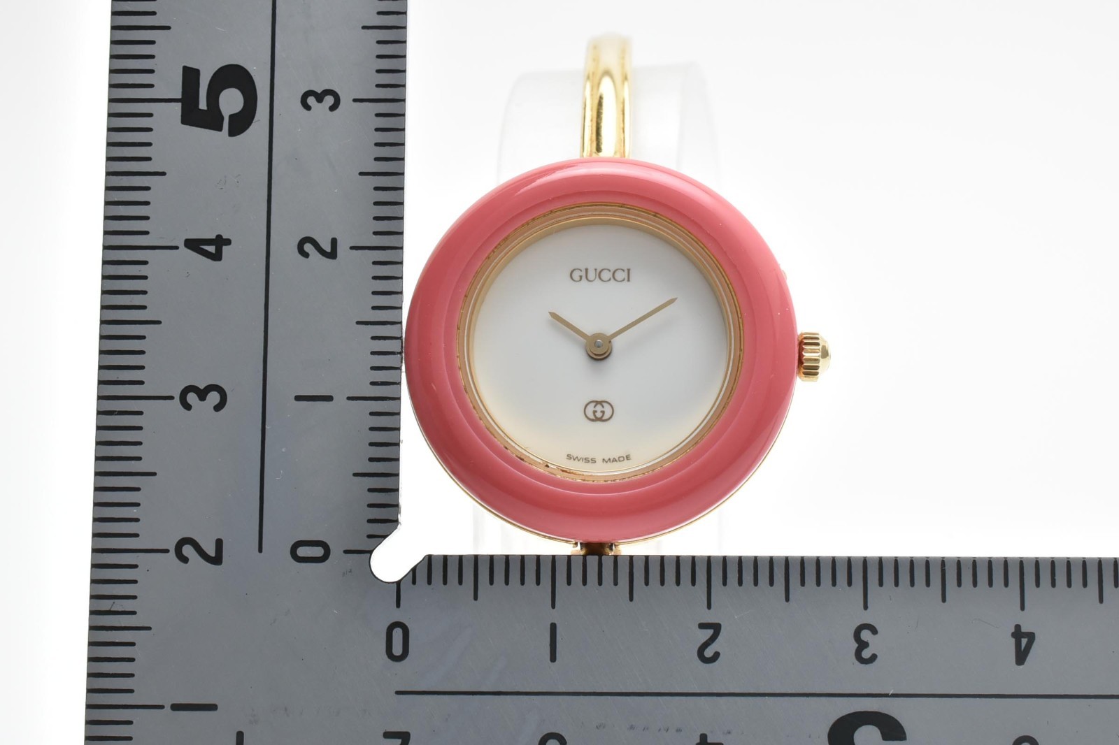 GUCCI Change Bezel 11/12.2 1100L Gold Vintage Quartz Woman’s Watch with Box