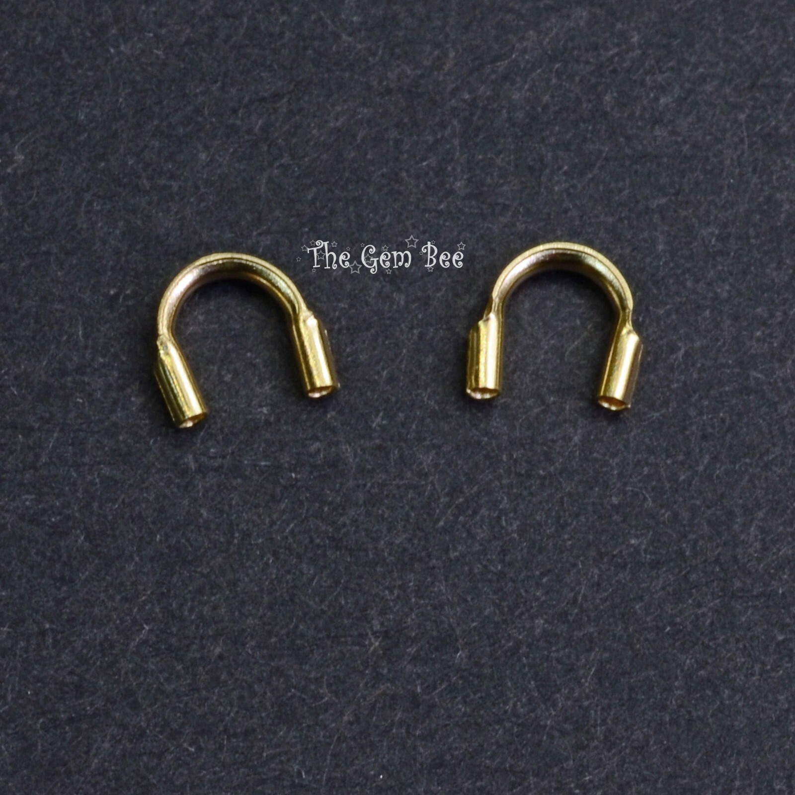 14K Solid Yellow Gold Wire Guard Cord Cover Protector Stringing Finding 0.6mm