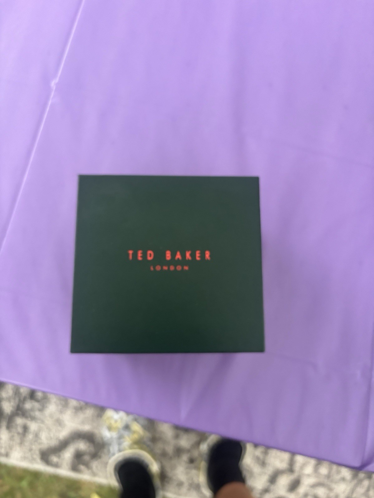 Ted Baker London Men’s Blue Chronograph Quartz 42mm Rubber Strap Watch w/ Box