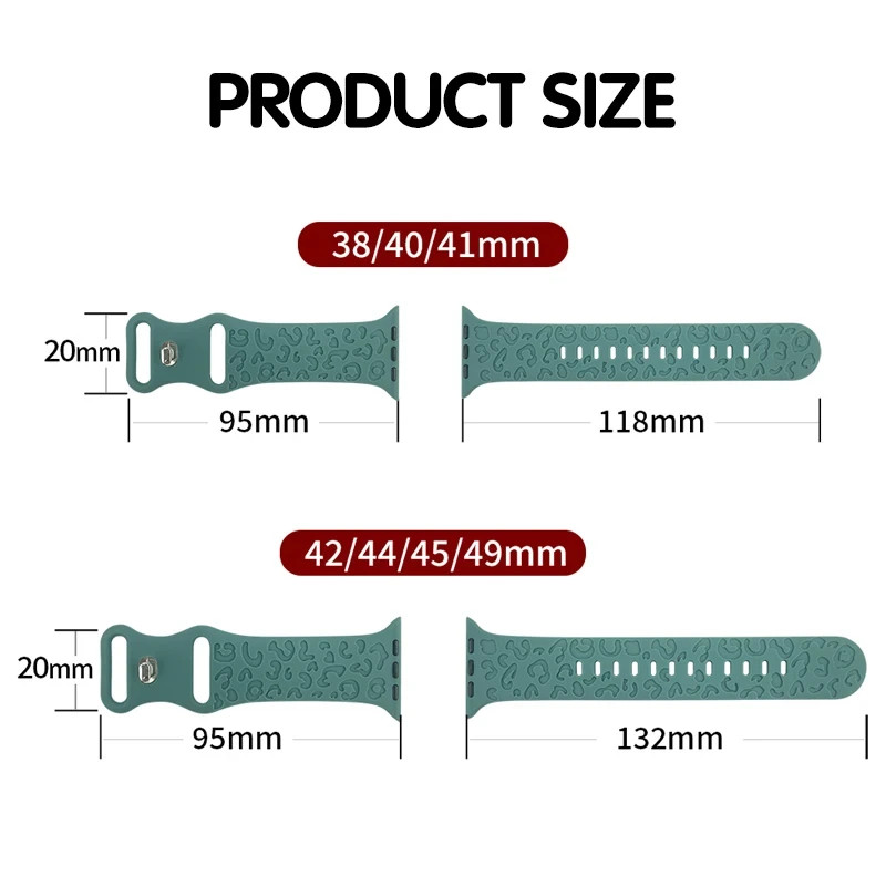 Engraved Strap For Apple Watch Bands 40mm 44mm 41mm 45mm 49mm 38mm Silicone Slim