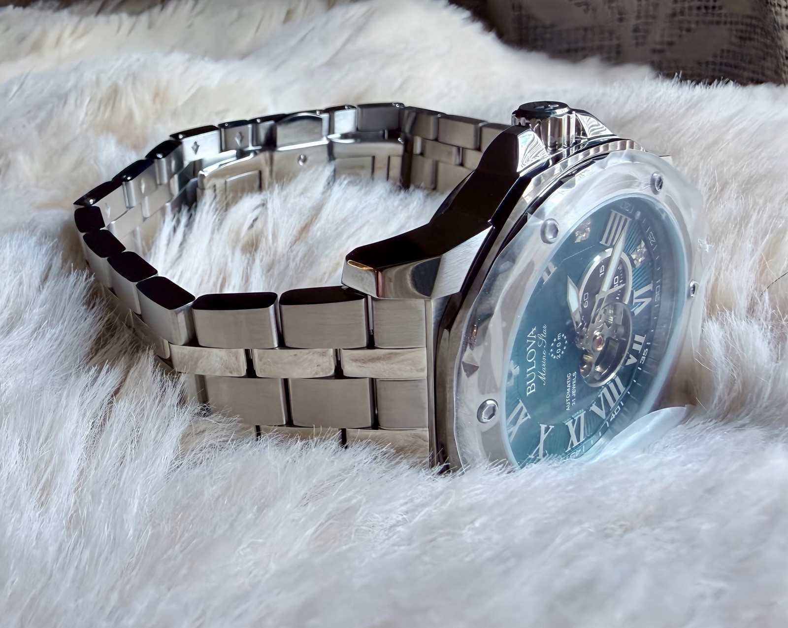 Bulova Marine Star Marc Anthony A (98D184) Unworn – Diamond Accent 1, 3, 5