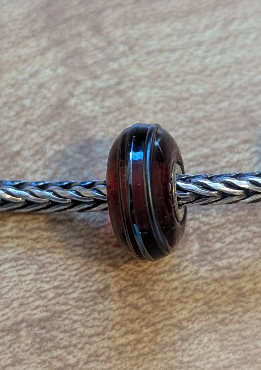 Authentic Retired TrollBeads Golden Thread Bead