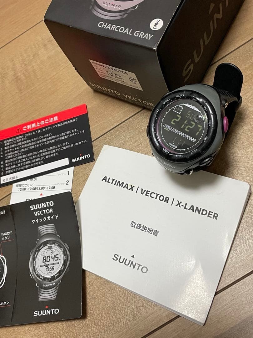 SUUNTO Vector Digital Watch Charcoal Gray Tested Working