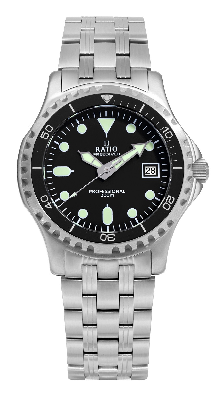 Ratio FreeDiver Professional Sapphire Black Dial Quartz RTF005 200M Men’s Watch