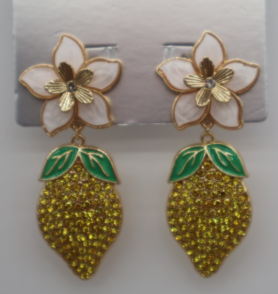 SugarFix by BaubleBar Best of the Zest Sour And Sweet Lemon Earrings – NWT