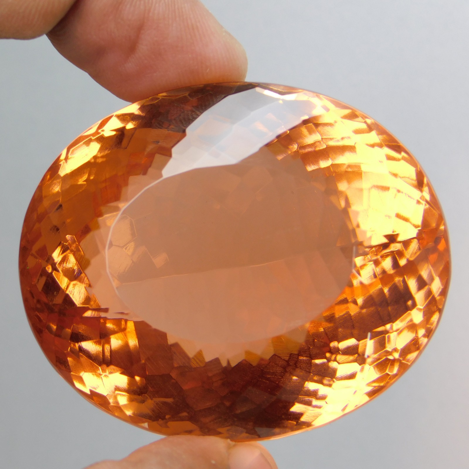 Natural imperial Topaz 410 Ct Oval Stunning Flawless “IGL” Certified Gemstone
