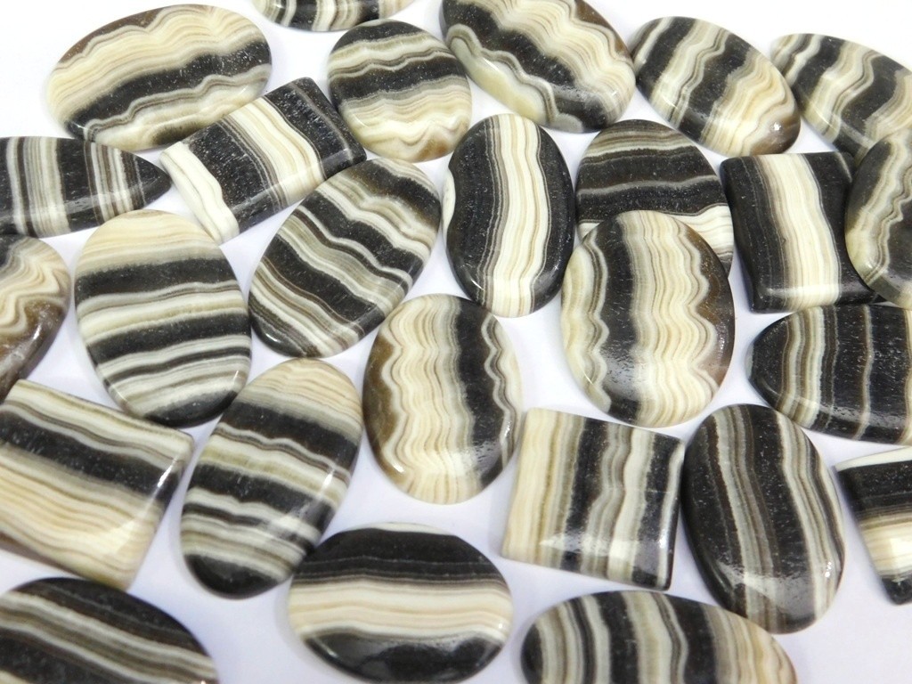 Quality Zebra Onyx Gemstone Cabochon Fancy Gemstone Jewelry Making 71318