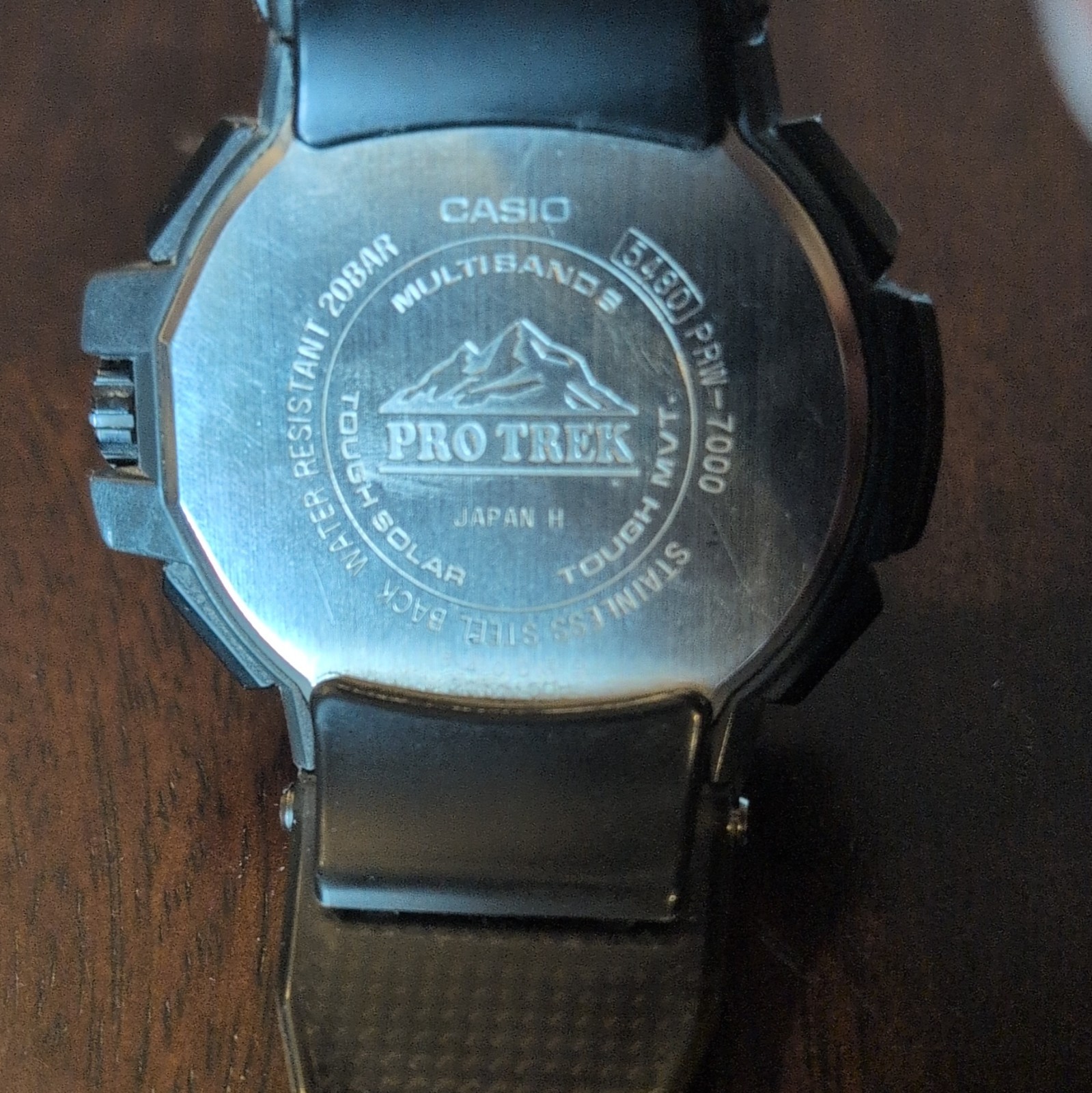 Casio Pro Trek Tough Solar Multi-Band 6 Analog-Digital Black Resin 200m