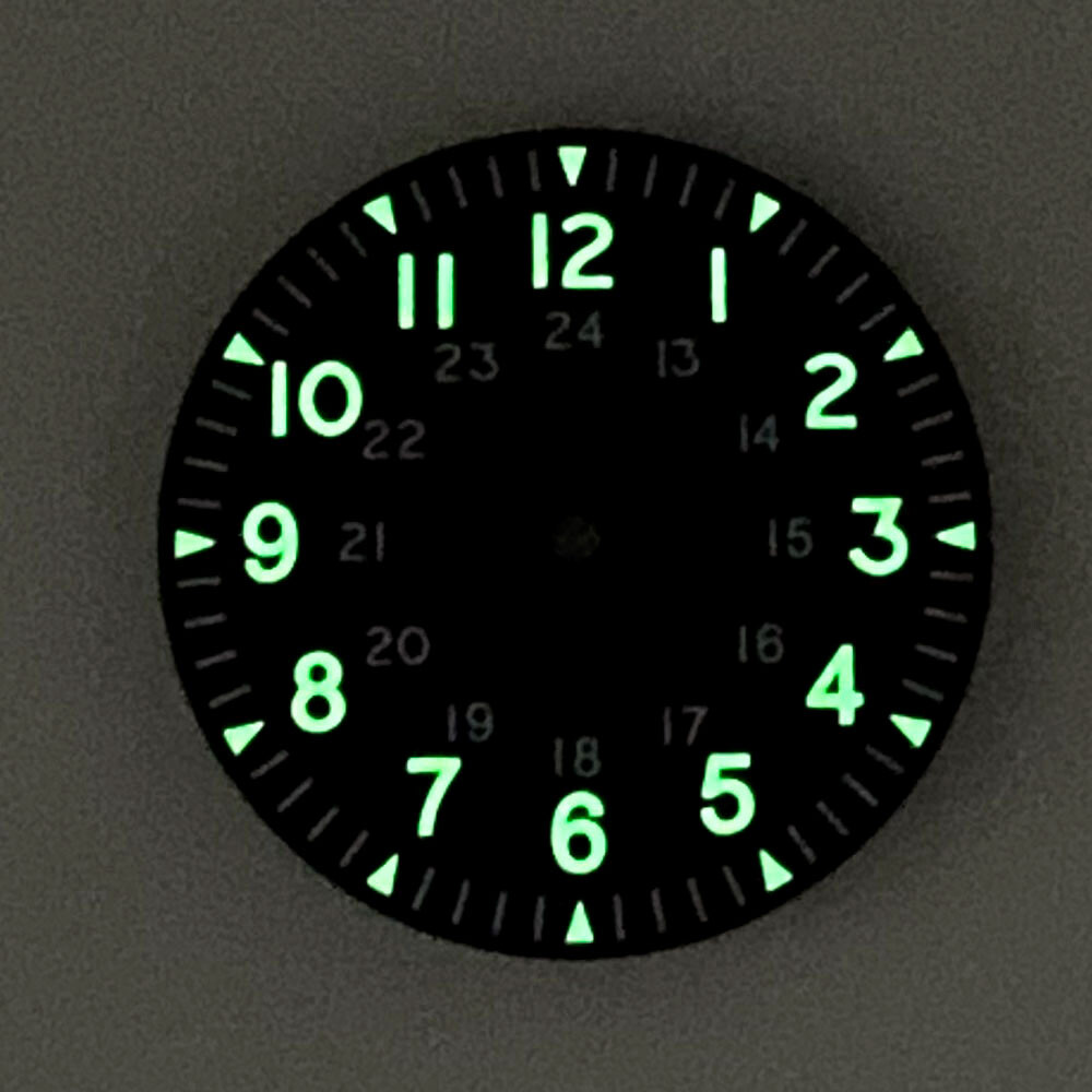 33.6mm Black Watch Dial&Hands Fit NH35/36 ETA 2824 PT5000 Miyota8215 DG2813