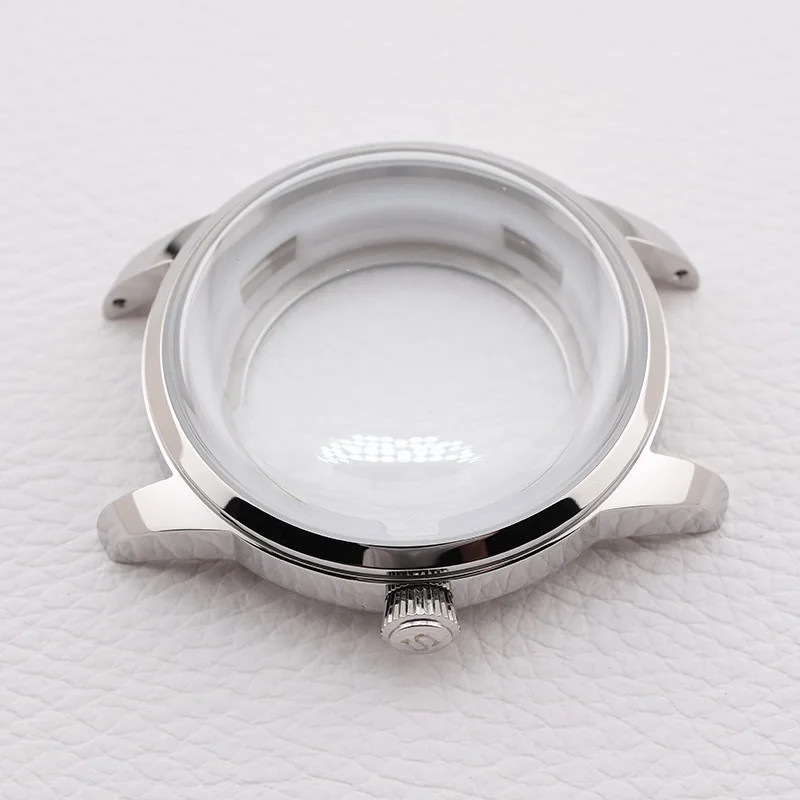 40MM Silver Cocktail Time Mineral Bubble Glass Presage Case for Seiko Mod NH34 N