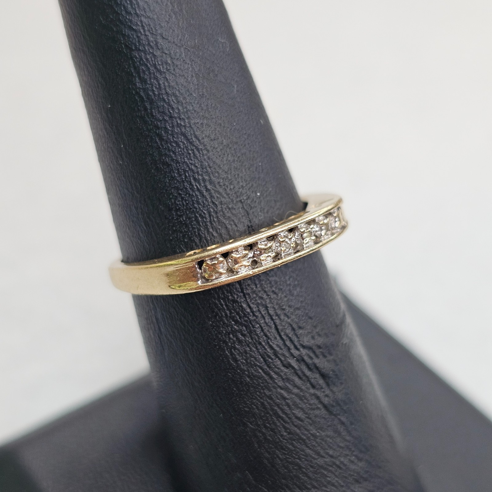 Vintage 10K Gold I Love You Diamond Promise Anniversary Ring Sz 6.75 1.95g