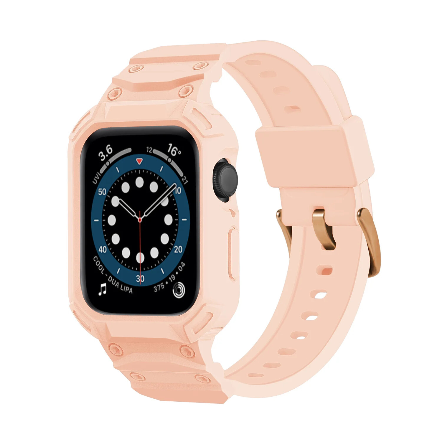 Protect TPU Rubber Case for Apple Watch Strap Series 10 42 46mm Watch Band Cover