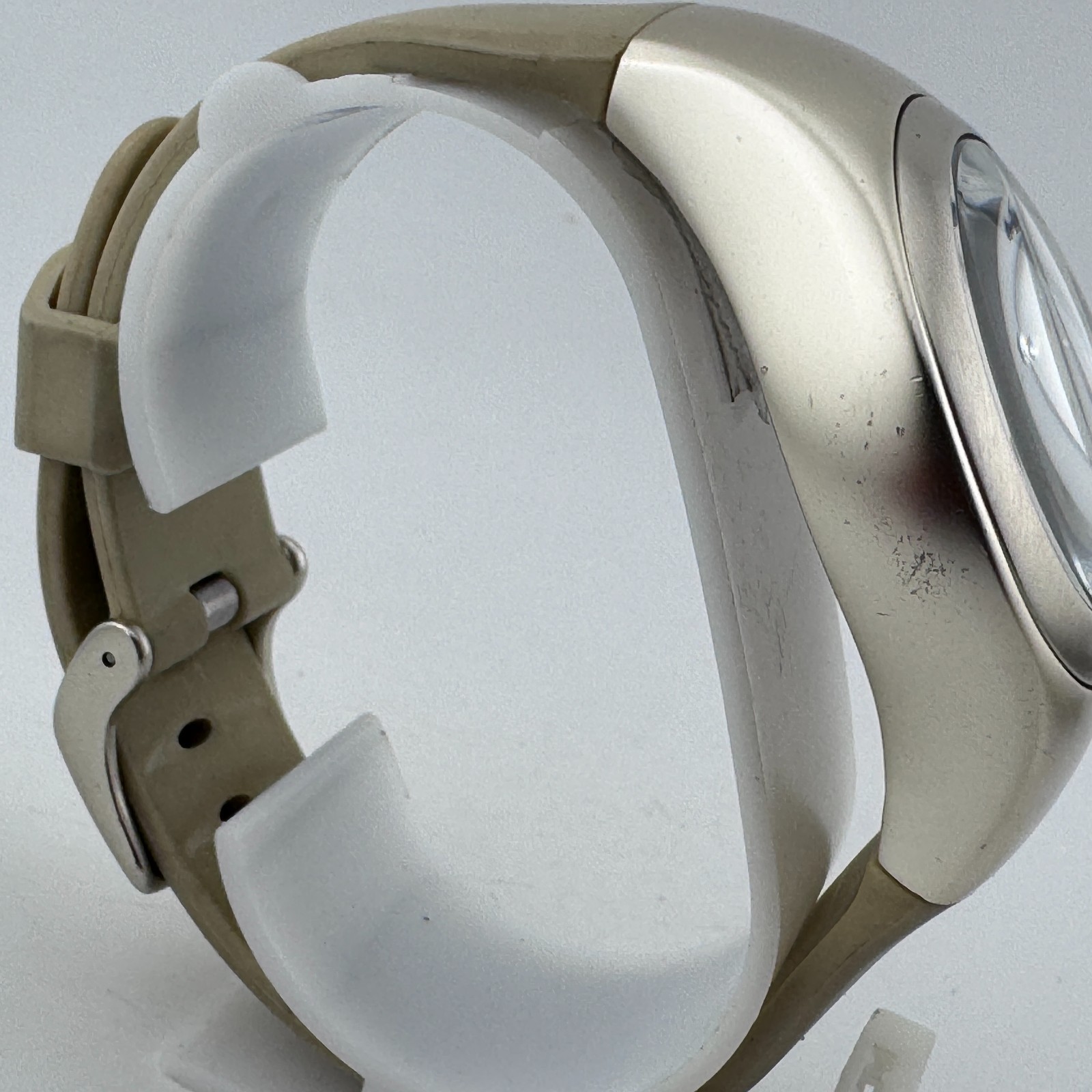 Emporio Armani Quartz Watch AR-1207 Unisex 100m Aluminum Date Analog New Battery