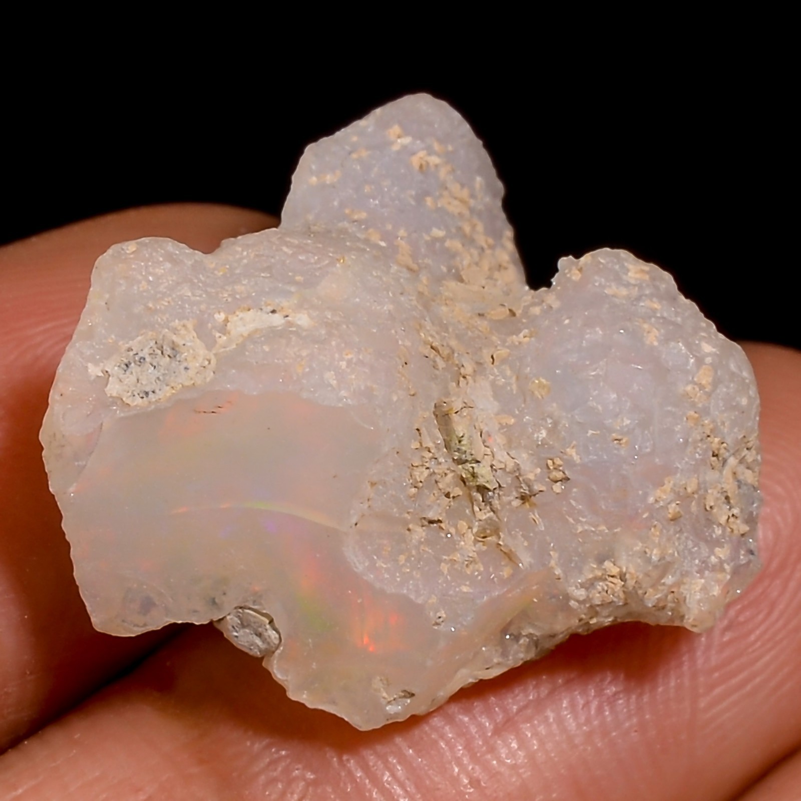 10.95 Cts Genuine Ethiopian Opal Rough Crystals Specimen Rough 11x17x10 mm TP581