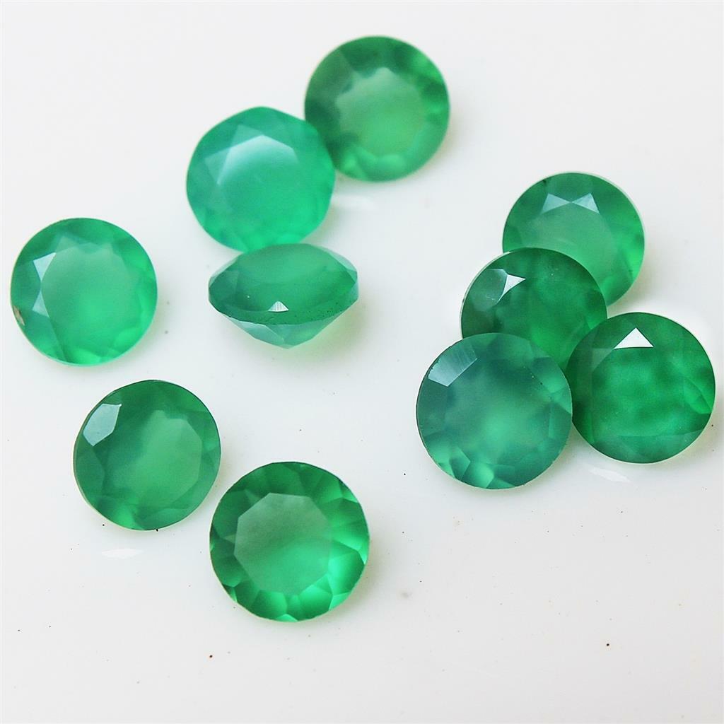 Wholesale Lot 2.5mm to 4.5mm Round Natural Green Onyx Loose Calibrated Gemstone