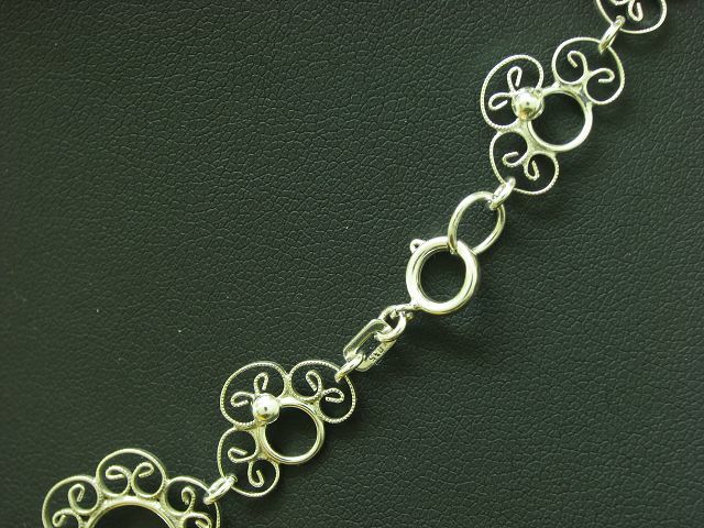 835 Silver Necklace / Royal Silver / 12.4G / 43.0CM
