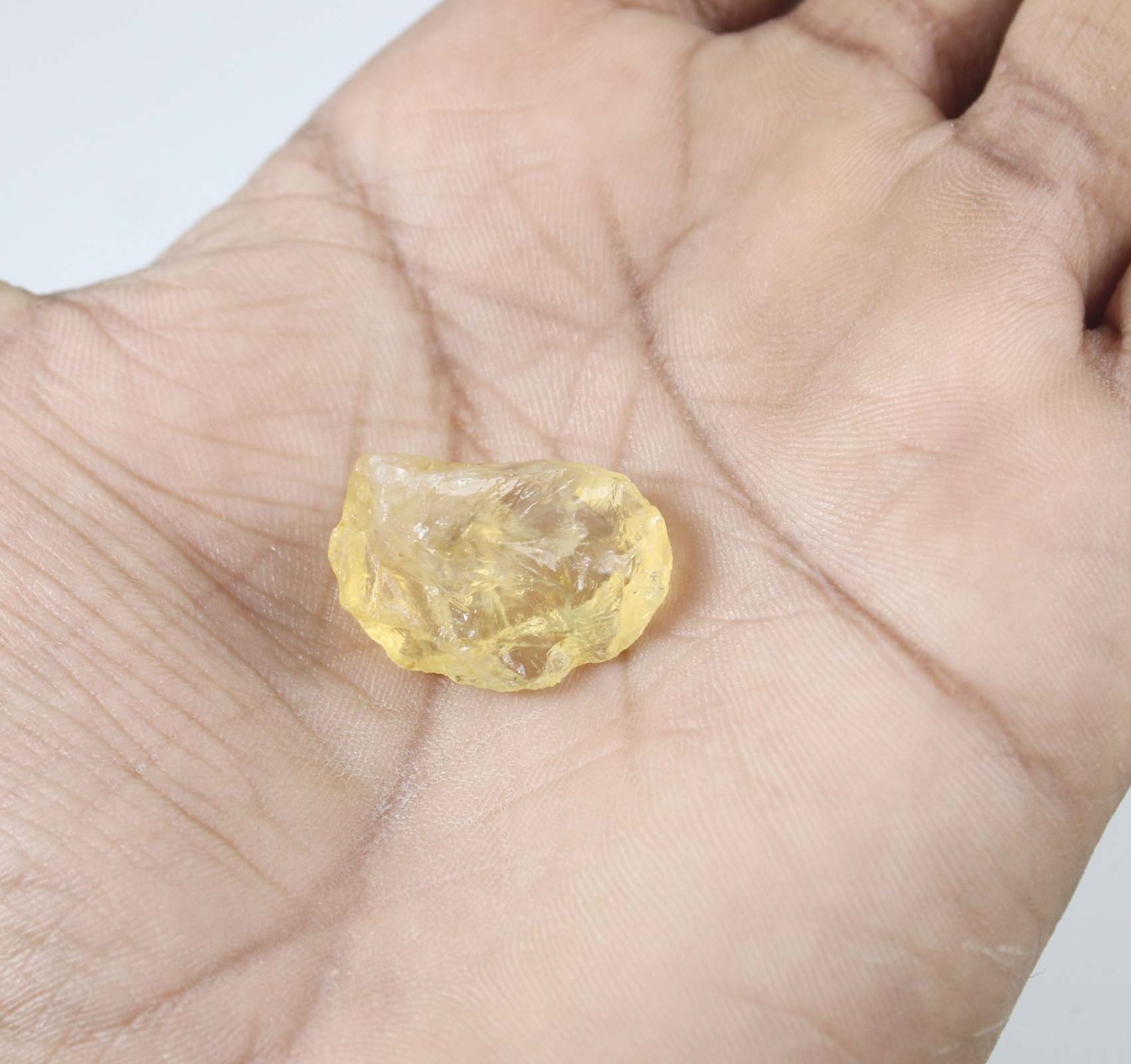 Yellow Grossular Garnet Certified 22.65 Ct Natural Gemstone Rough T37087
