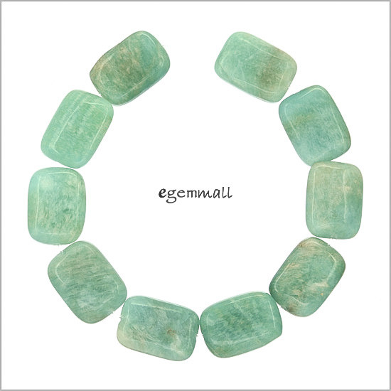 10 African Amazonite Rectangel Cushion Beads 13x18mm #71081