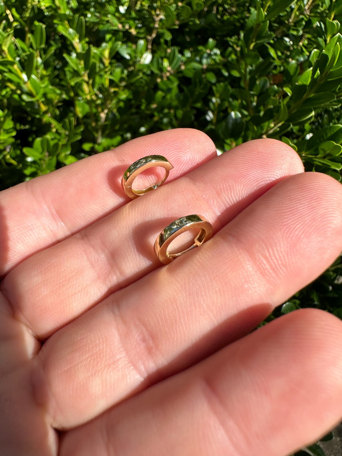 Real 14k Gold Vermeil 925 Silver Hoops Mens Ladies Small Huggie Earrings