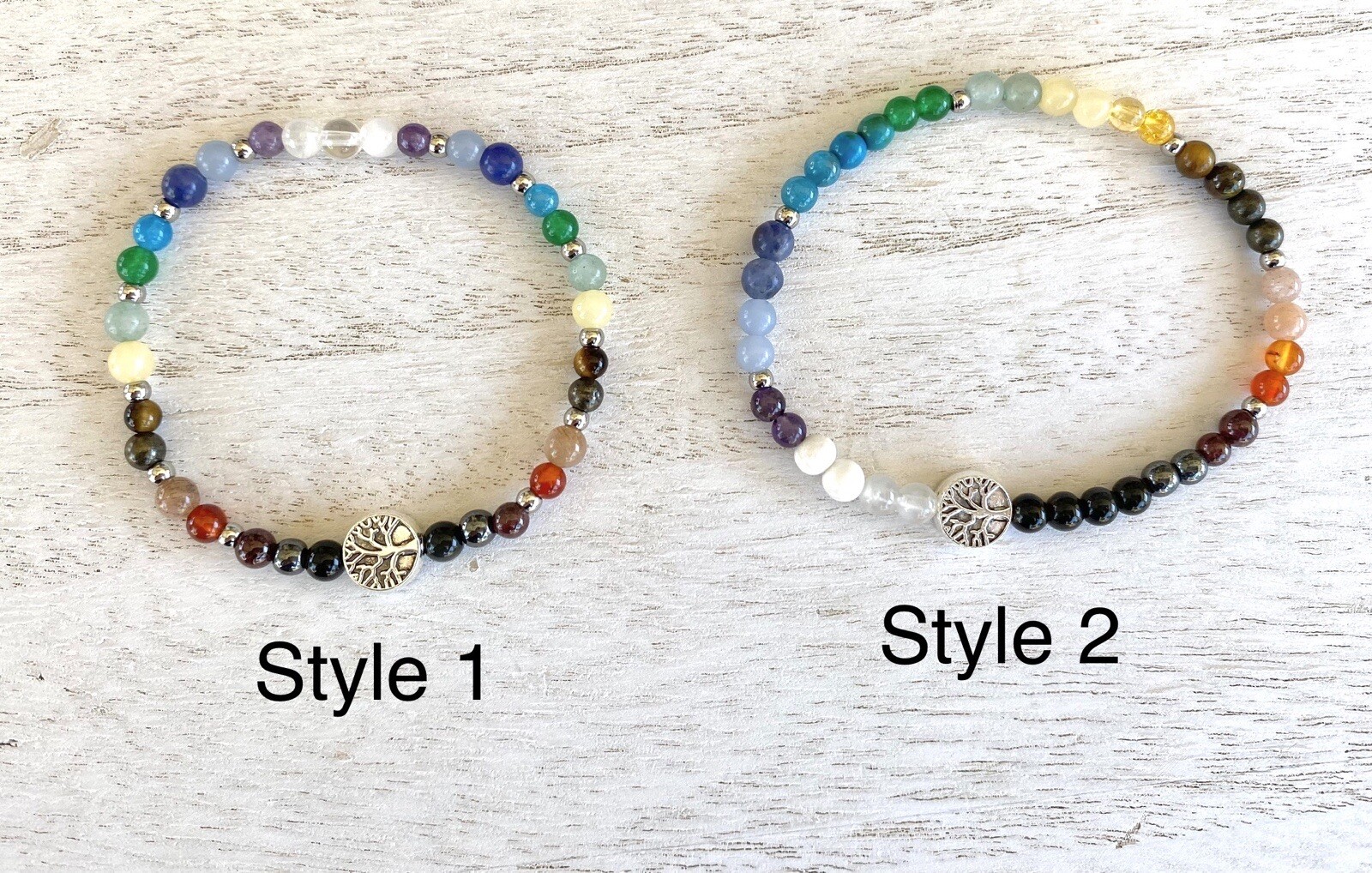 Rainbow 7 Chakra Stretch Bracelet – Hormonal, Energy, Spiritual Balance USA