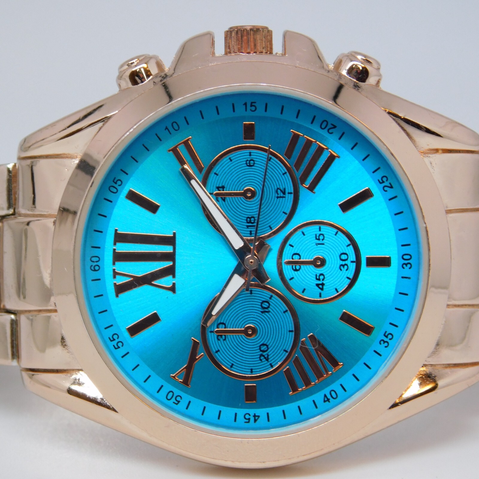 ACCUTIME WATCH CORP. WM044515 Quartz Analog Unisex Watch Sz. 7 1/4″ New Battery