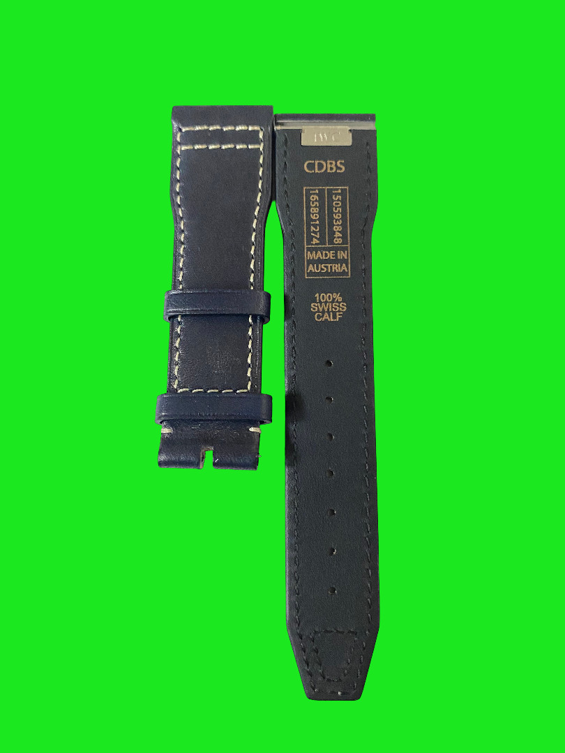 21 mm black silicone strap easy fit strap suitable to Watches Portofino IWC