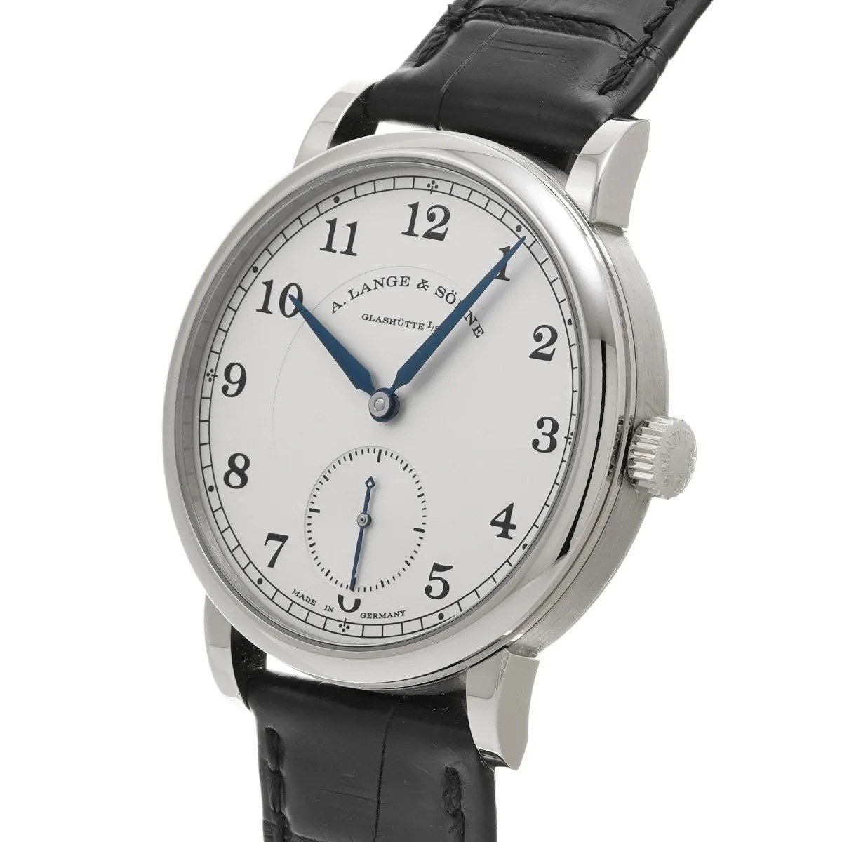 A. Lange and Sohne 1815 235.026 38.5mm White Gold Silver Wristwatch #WW7348