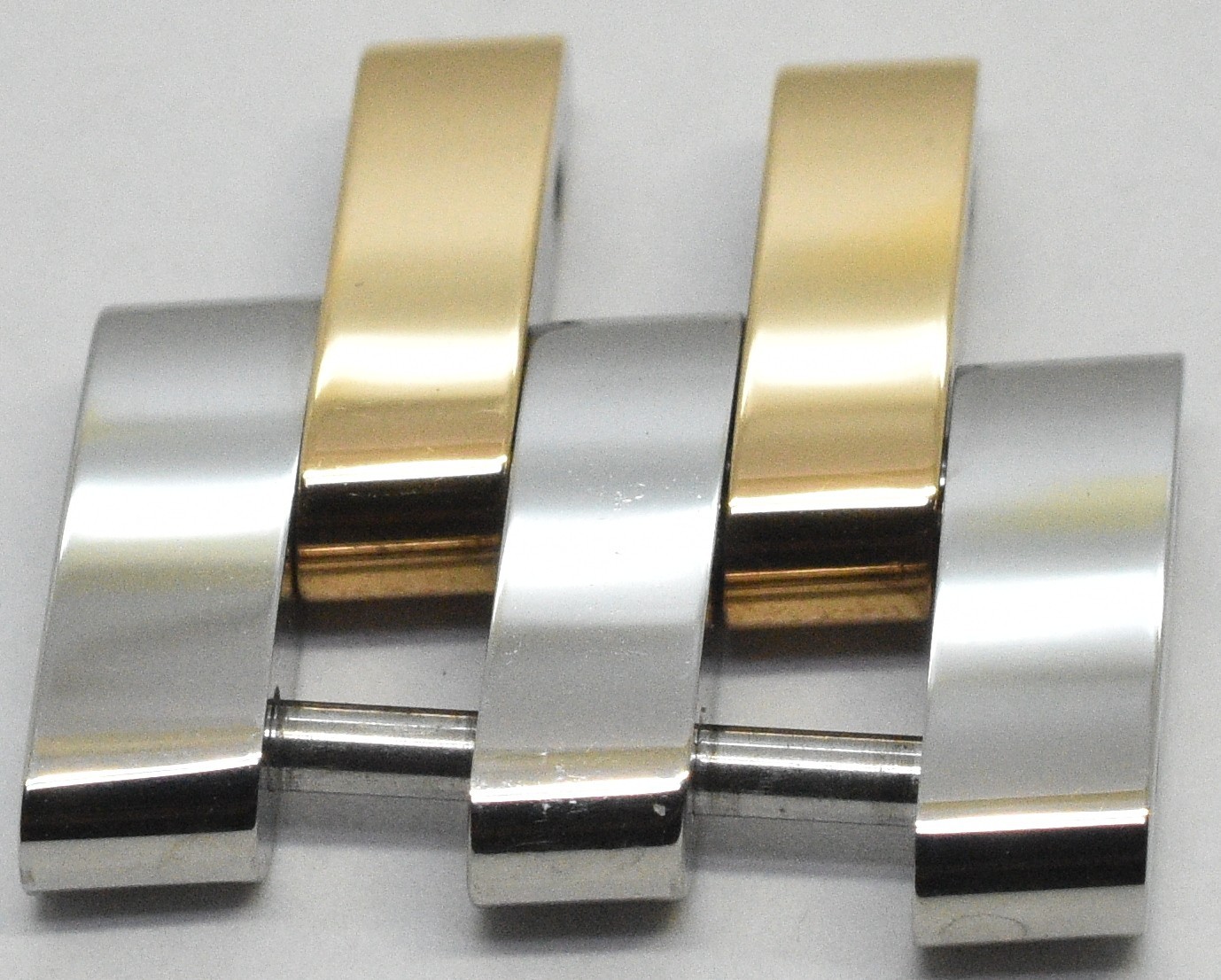 Breitling Chronomat 18mm 5 Row Pilot Two Tone Rounded Bracelet Link NEW OEM