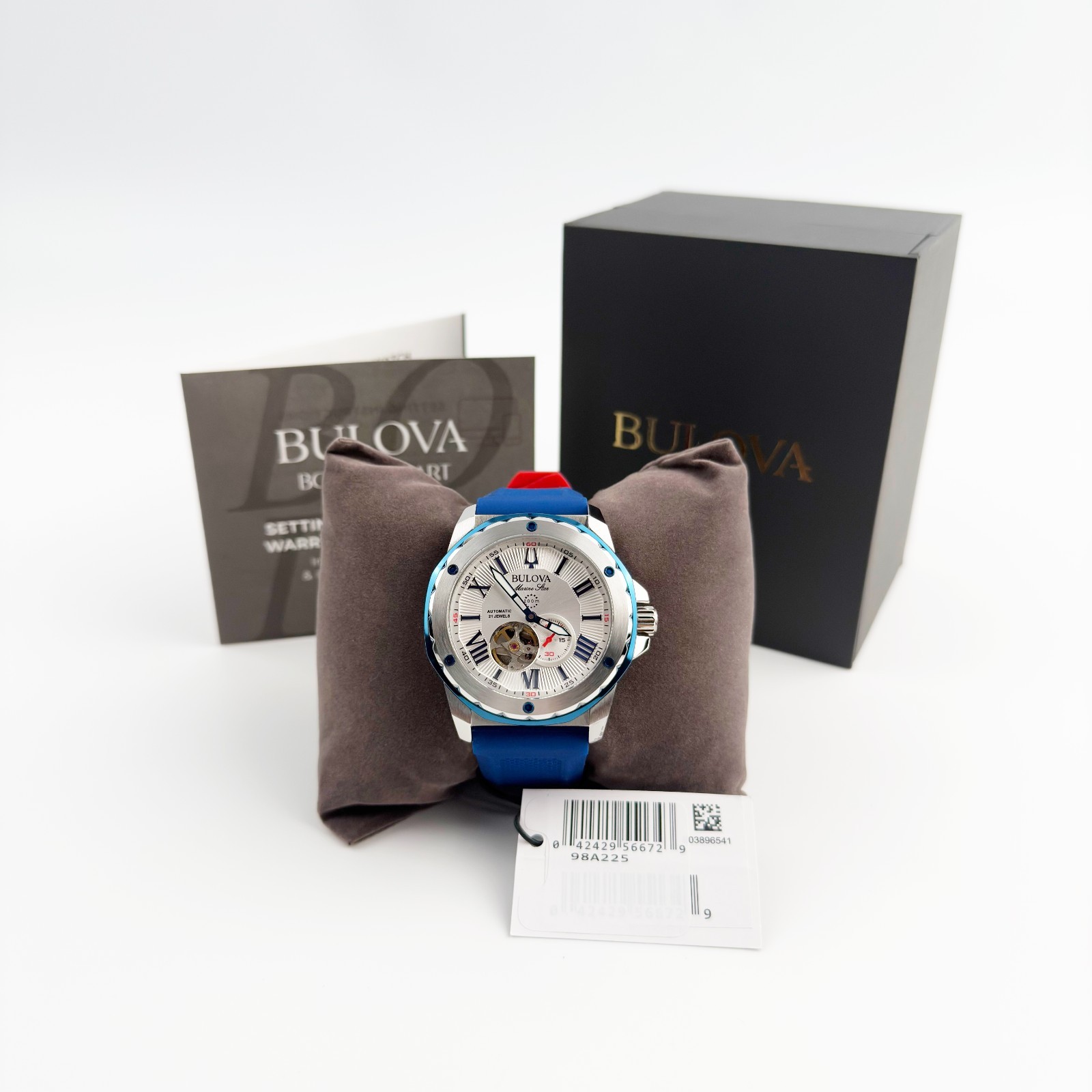 Bulova Marine Star Series A Classic Automatic Sports Men’s Watch 45 mm 98A225