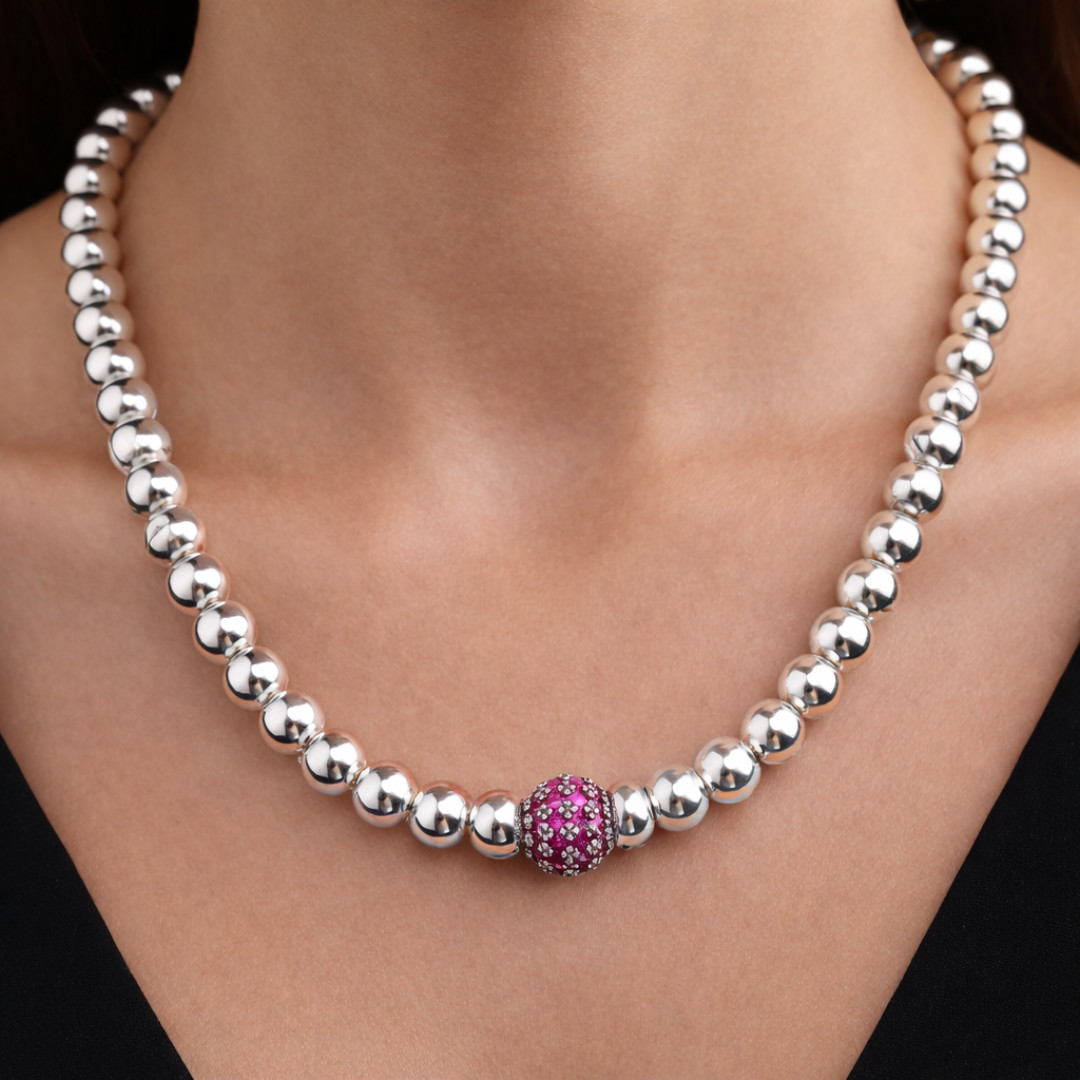 European charm bead necklace and bracelet patent pending design