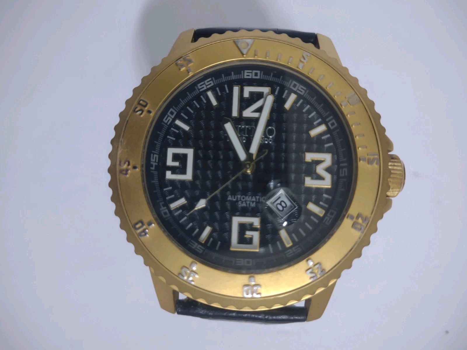 Ritmo Mundo Mvndo Hercules Automatic Watch Men’s Black Gold Titanium