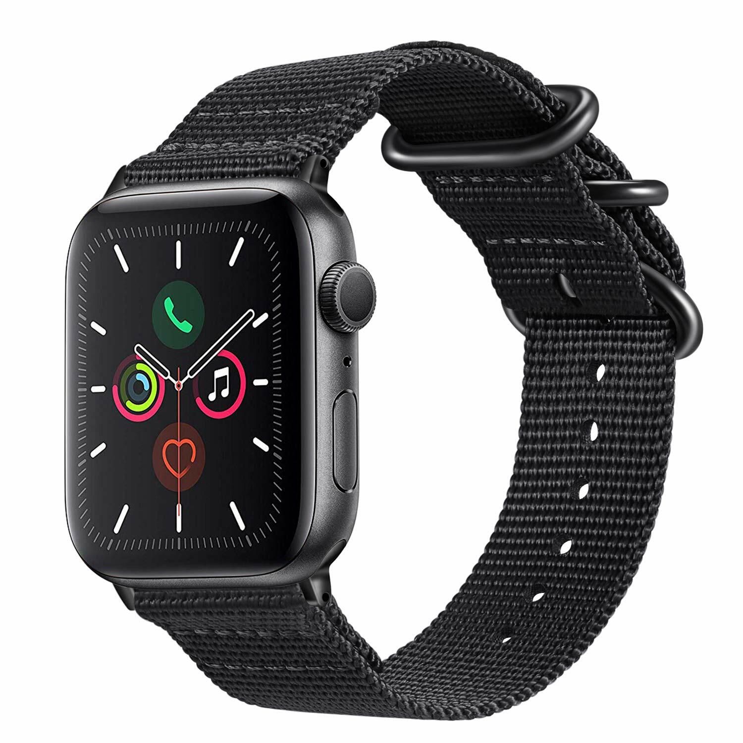 Nylon Canvas Band Bracelet For Apple Watch 5 4 3 2 1 iWatch Strap 42/44mm