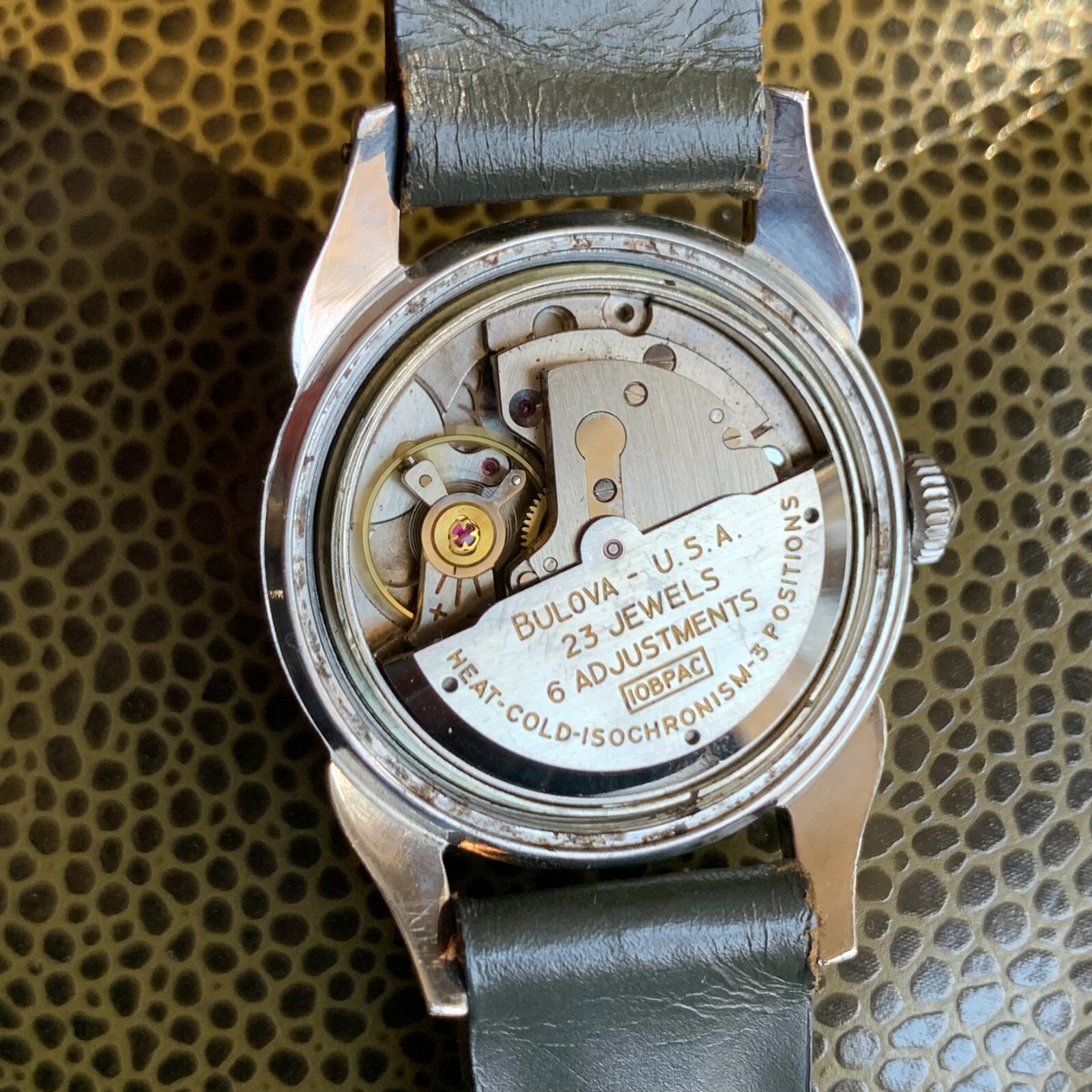 1958 Bulova 23 Jewels Adjusted 10BPAC Stainless Steel Automatic Wristwatch #4