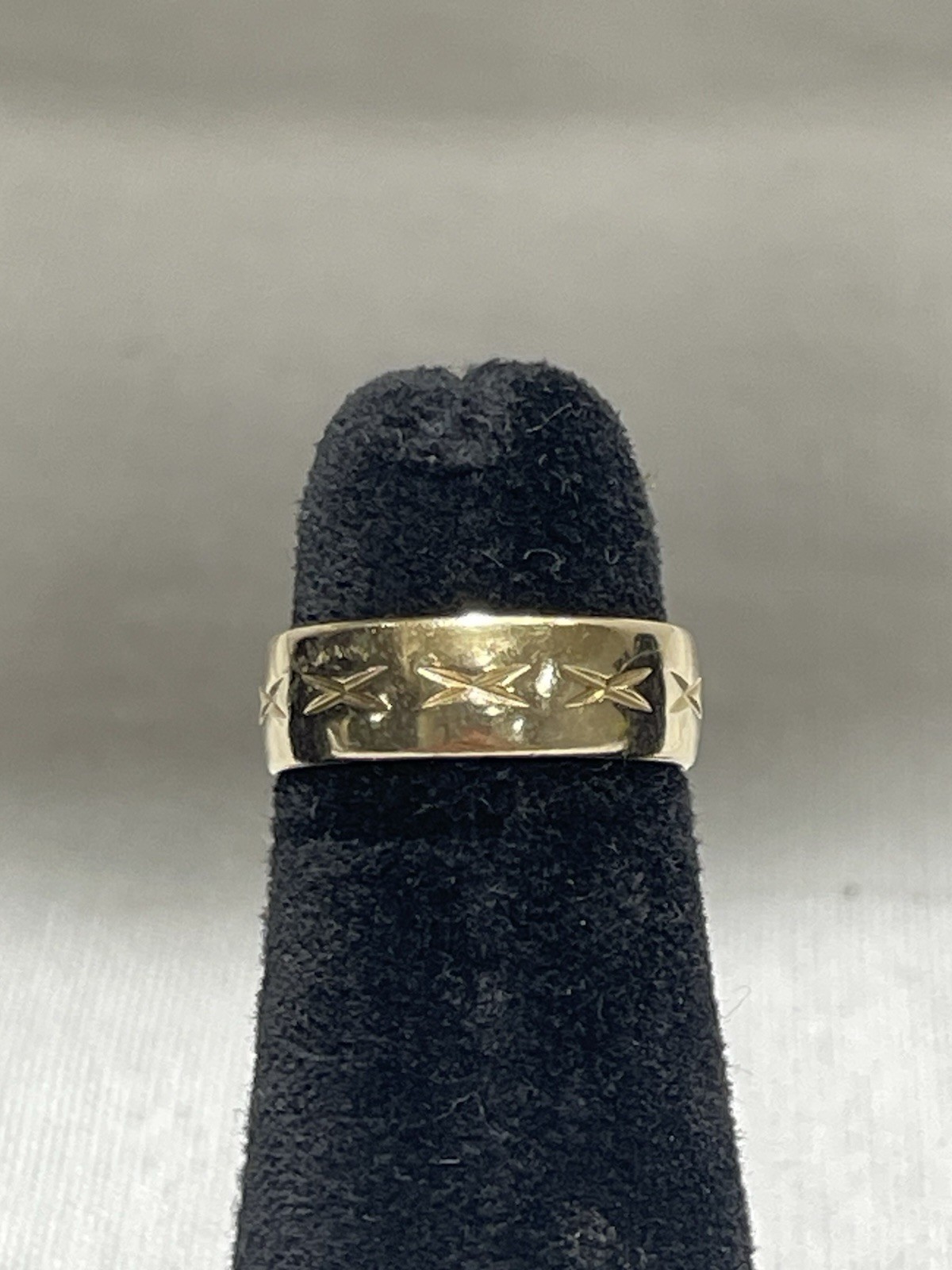 Vintage ArtCarved 14K Yellow Gold Wedding Band Ring 4.8g Engraved Size 5.75