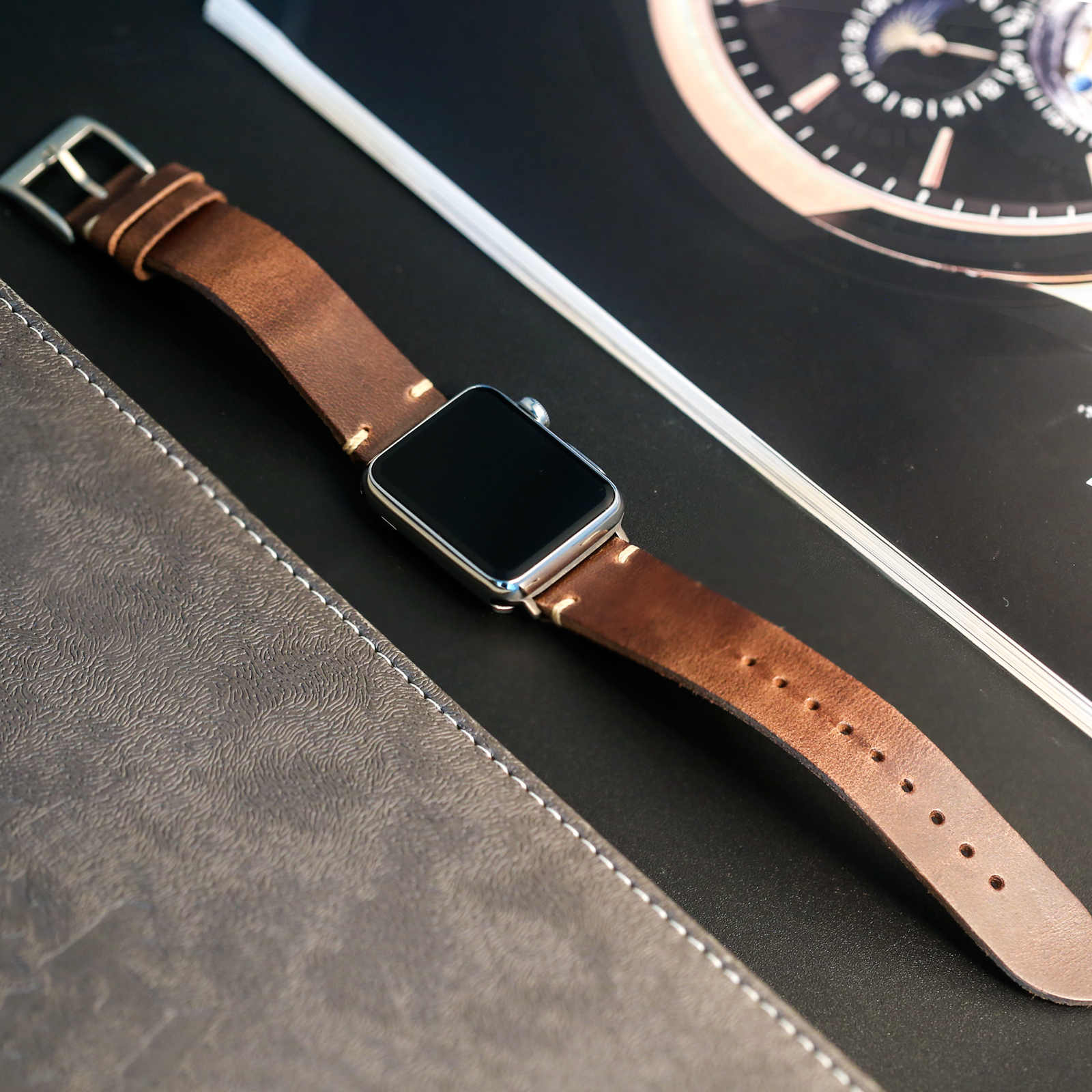 Horween Leather Watch Bands for Men 18 19 20 21 22mm Quick Release Strap