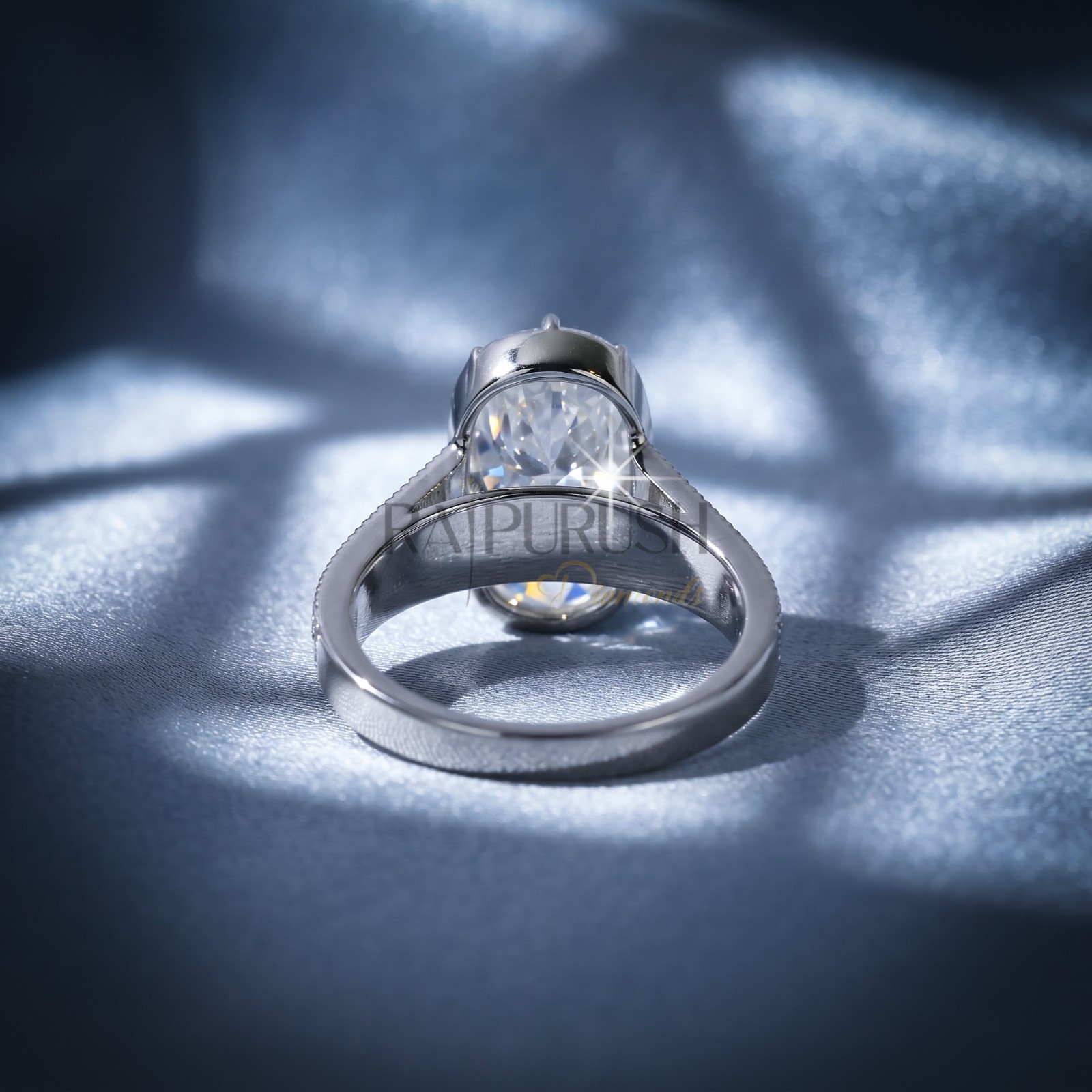 Vintage Art Deco Moissanite Solitaire Engagement Ring in 925 Silver Bridal Ring