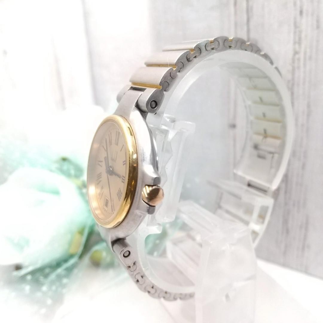 Working Item Dunhill Wristwatch with Date Function Ladies