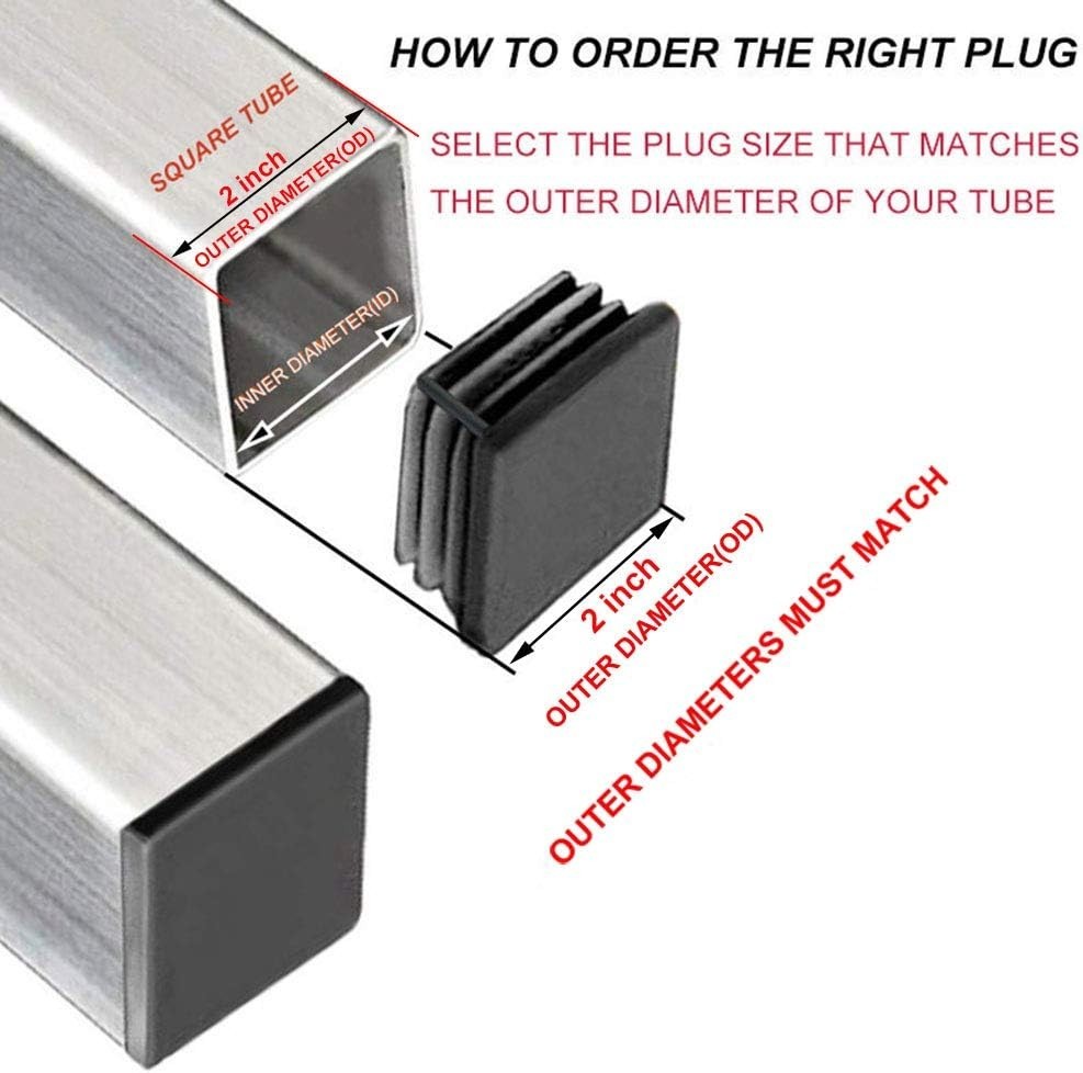 Weather-Resistant 2 Inch Plastic End Caps – Perfect for Indoor & Outdoor Use