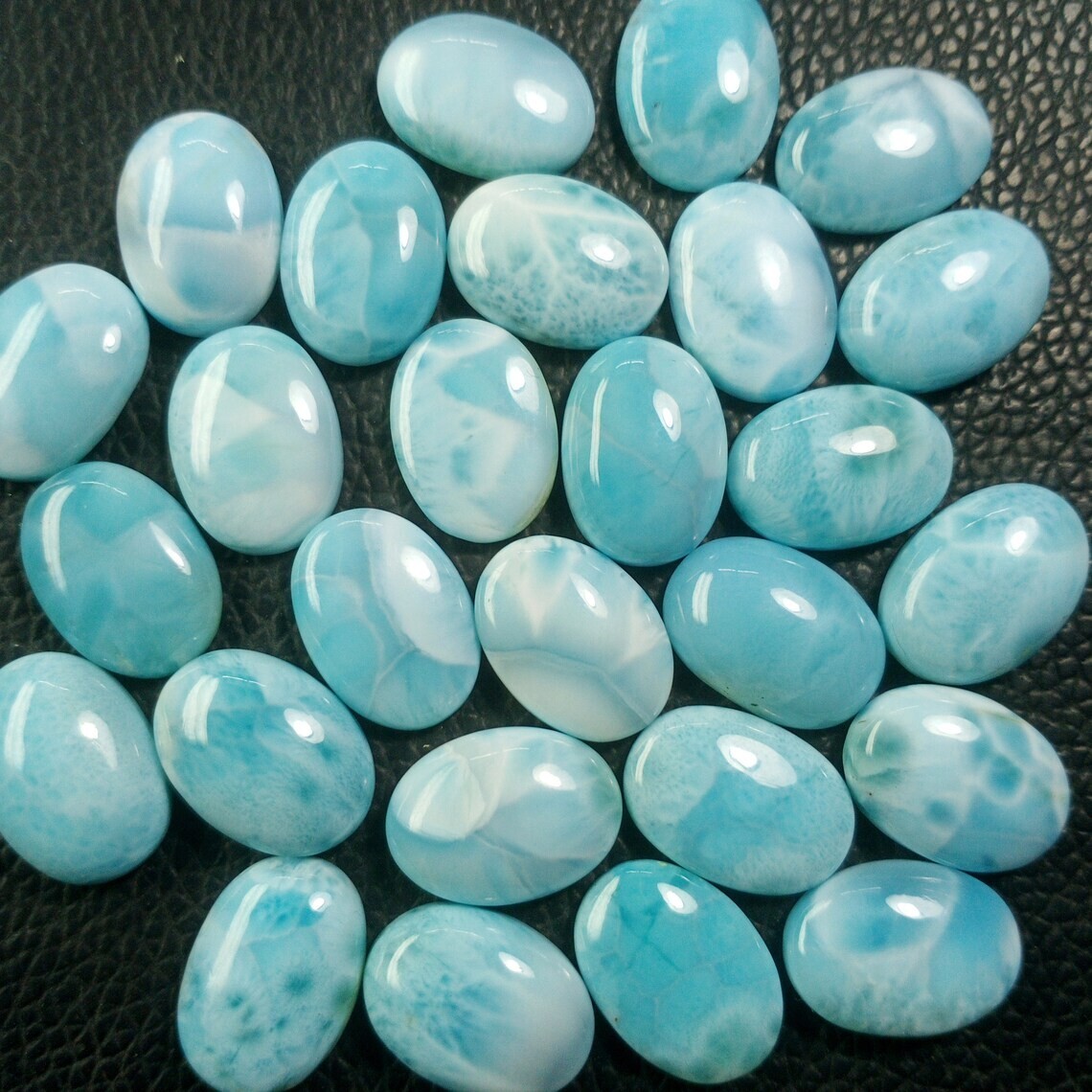 Amazing Larimar Oval Cabochon Calibrated Size 3x5mm to 8x10mm Lariamr Gemstone
