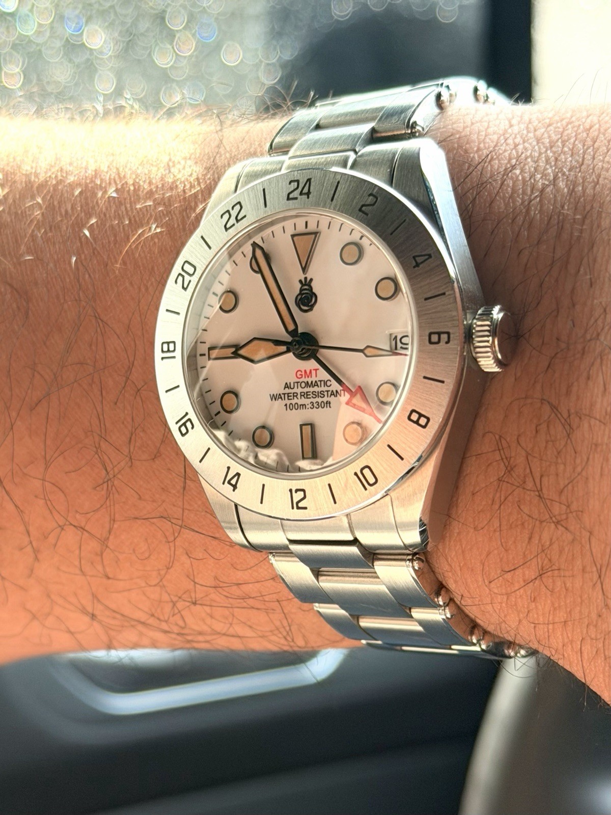 NH34 GMT Custom Automatic Watch – 39mm