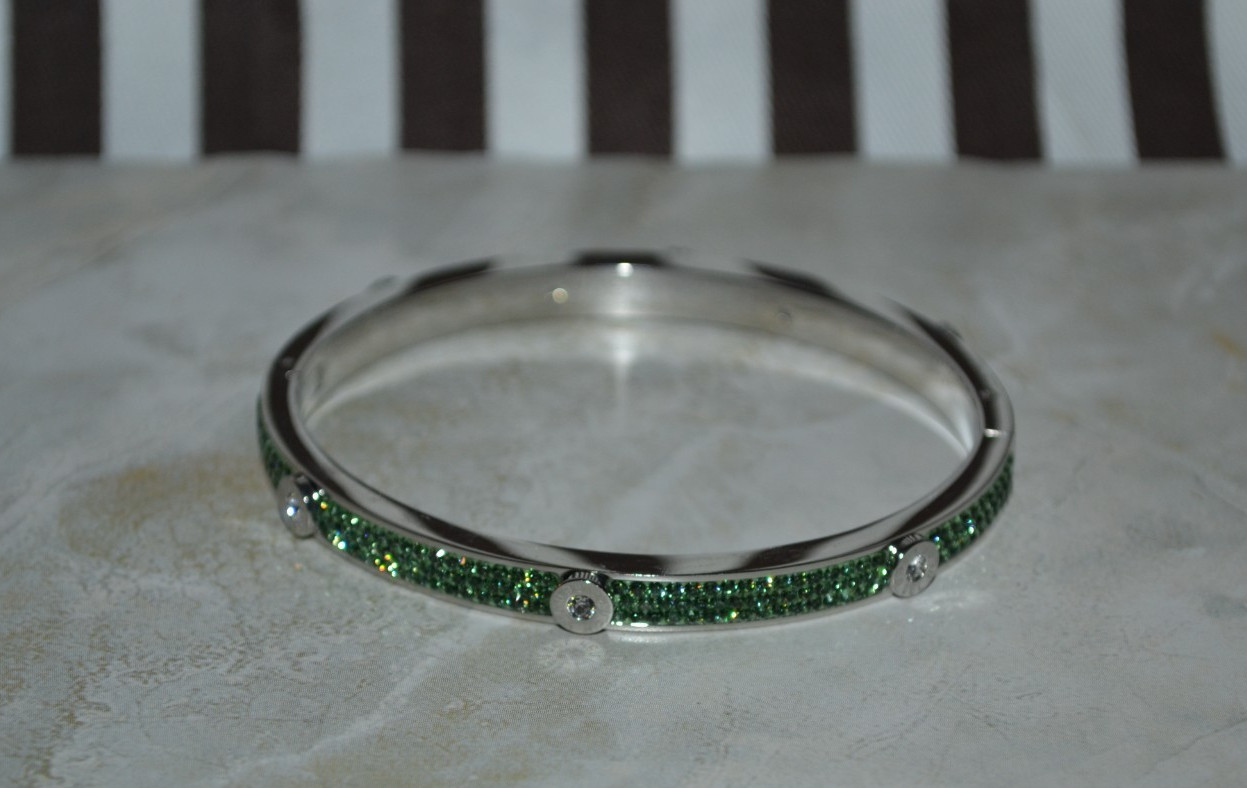 Henri Bendel Miss Bendel Pave Bangle Bracelet