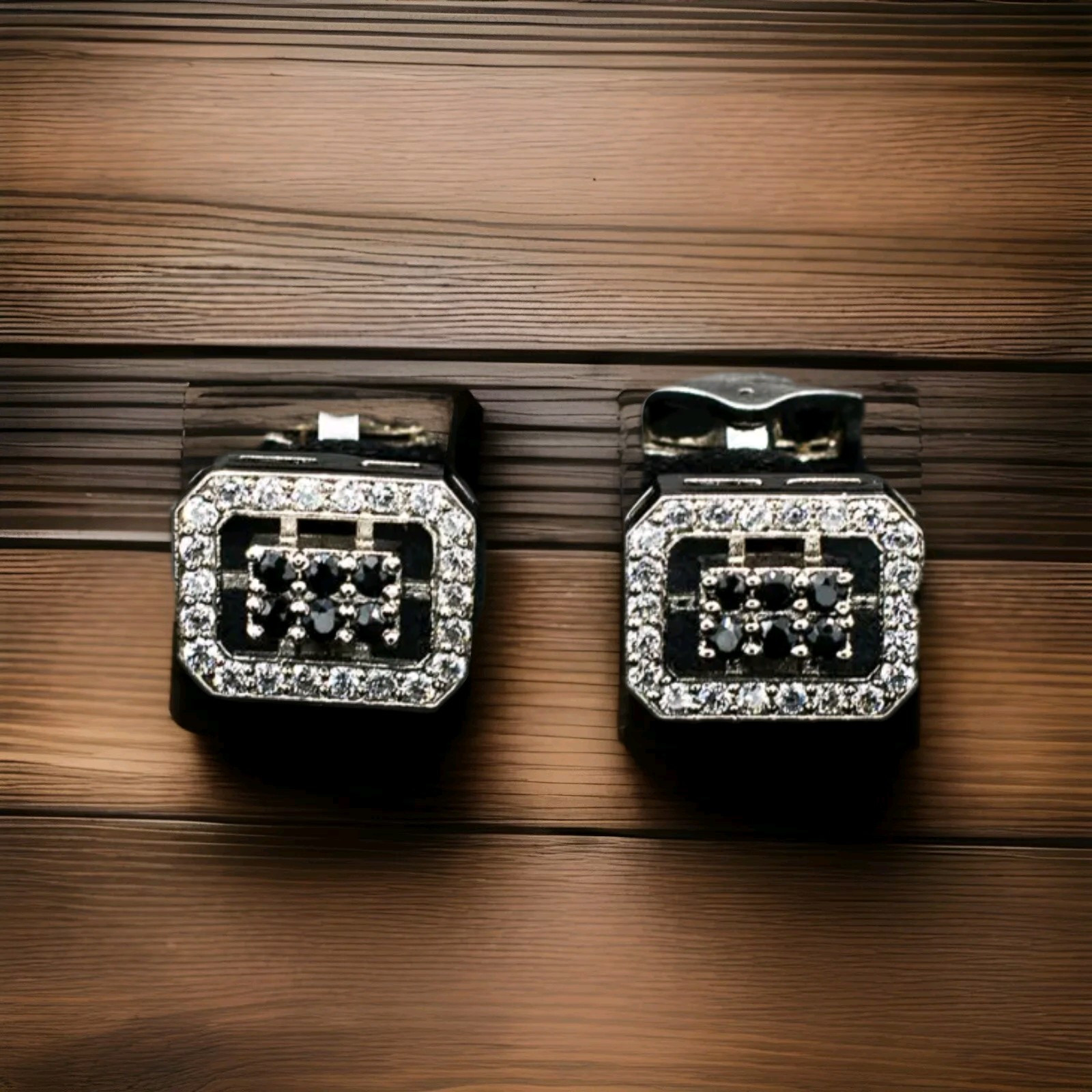 925 sterling silver men cufflinks with Tuxedo Buttons Unique Cufflinks