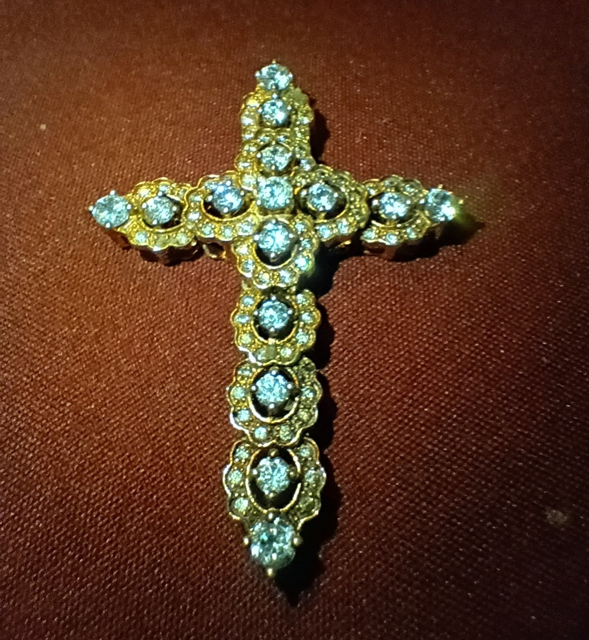 Sterling Silver with Gold Plating, CZ Crucifix Pendant – Catholic, Religious