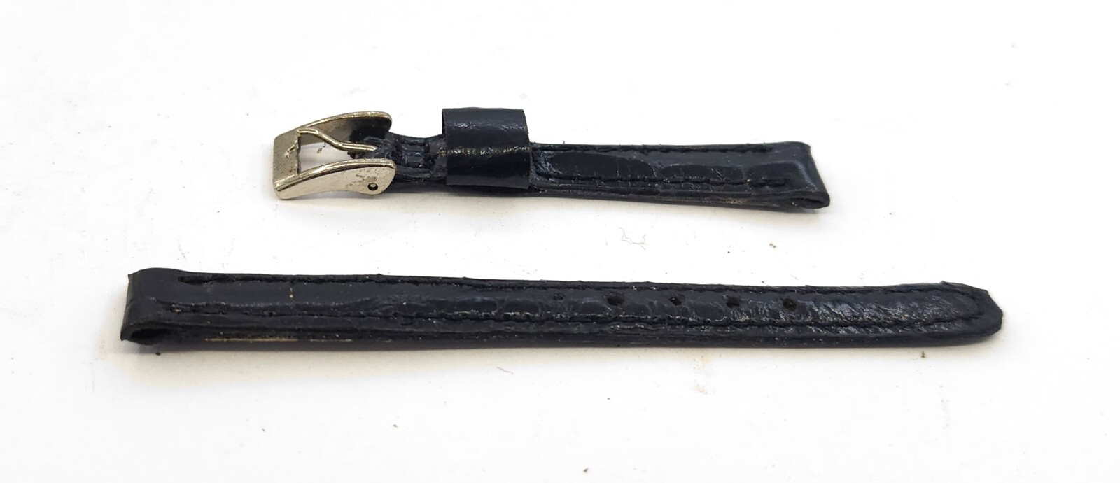 NOS Gemex Alligator Charcoal Gray Leather Wrist Watch Band #983 3/8″ #WAO