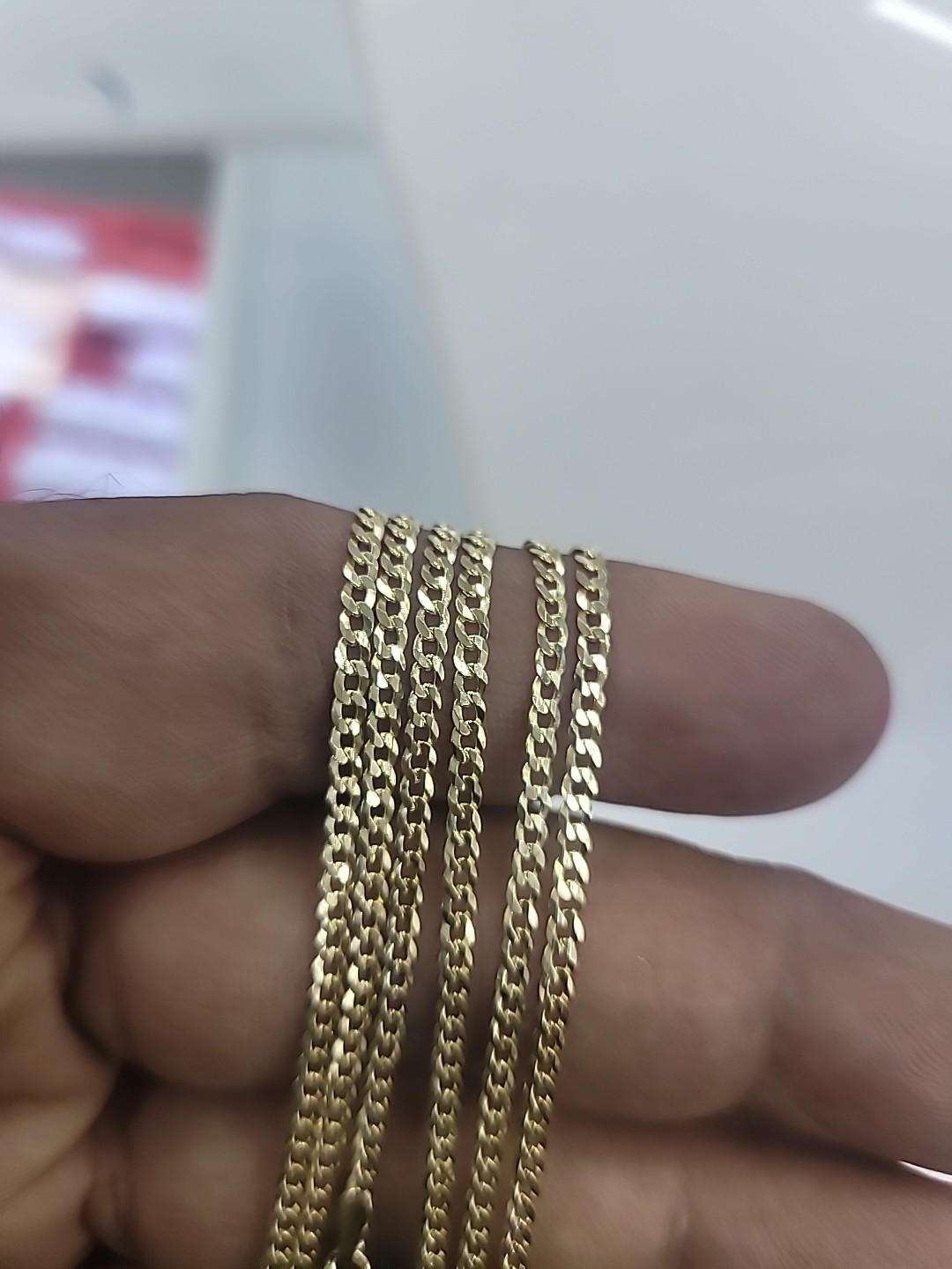10KT Cuban Necklace 2mm Solid, Lobster Lock, Real Gold High Polished, Brand New