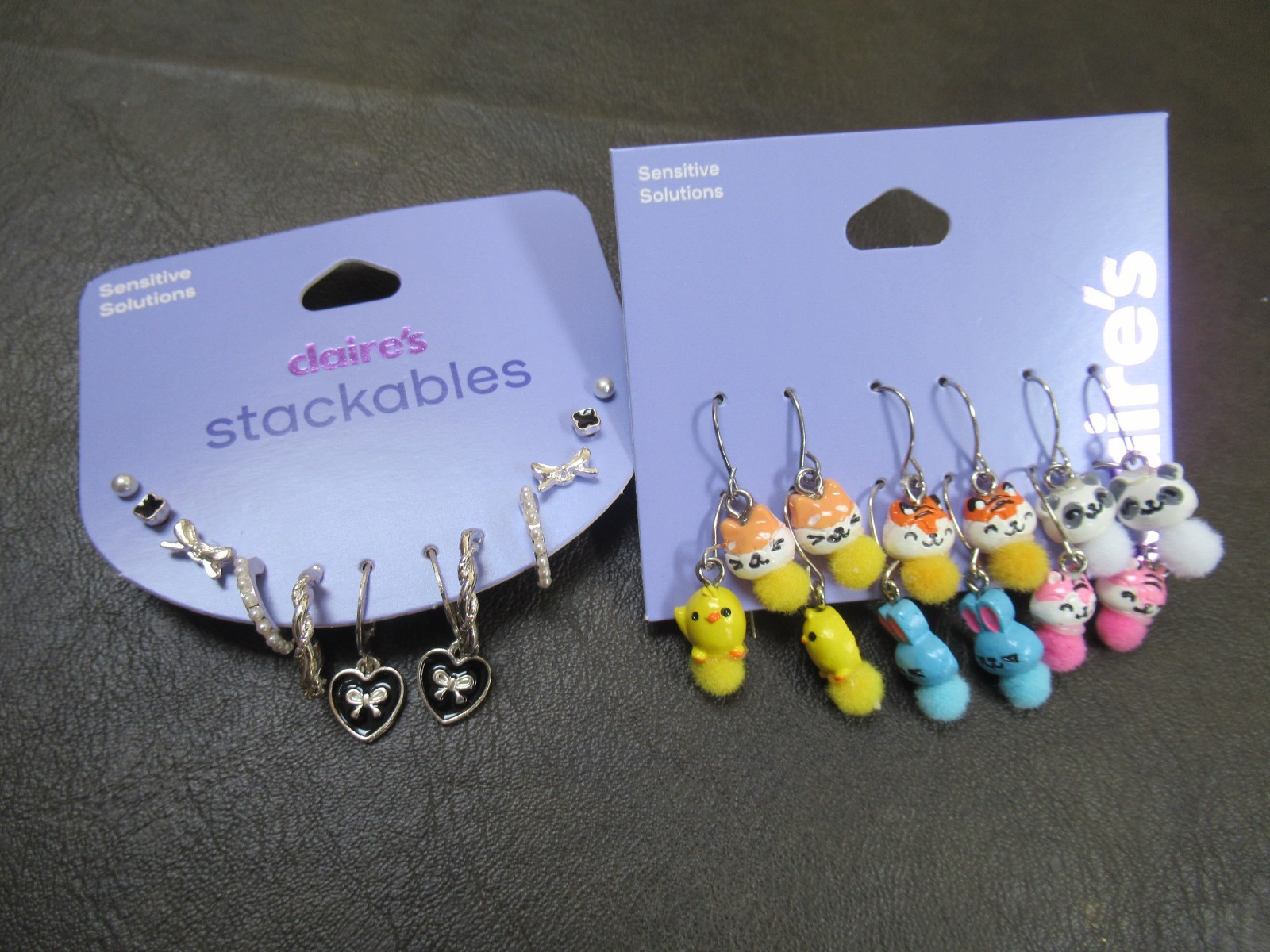 Claires Assorted Earrings Sensitive Solutions Both Sets!