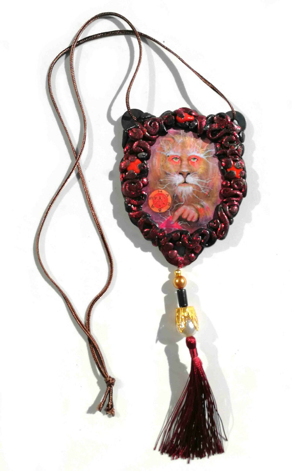sign of lion talisman charms amulet attraction money prosperity wealth richness